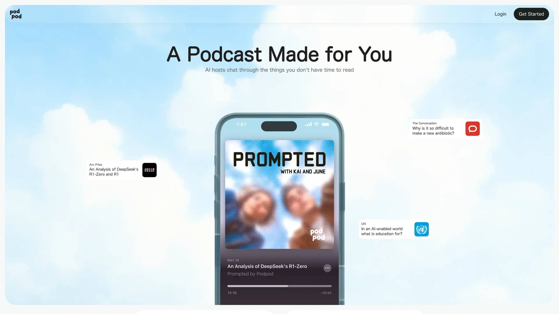 podpod homepage