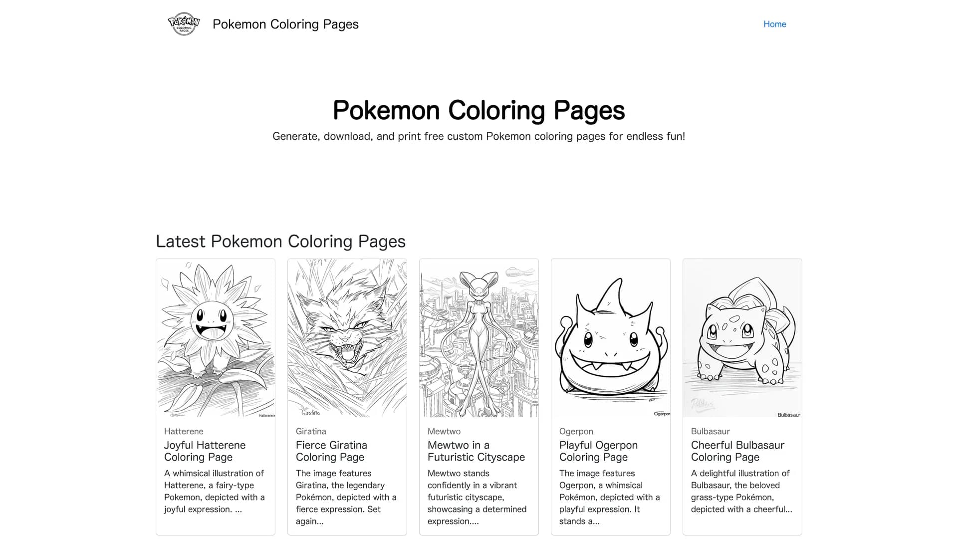 pokemon-coloring-pages homepage