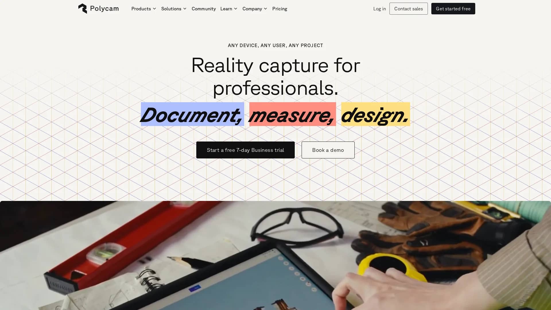 polycam homepage