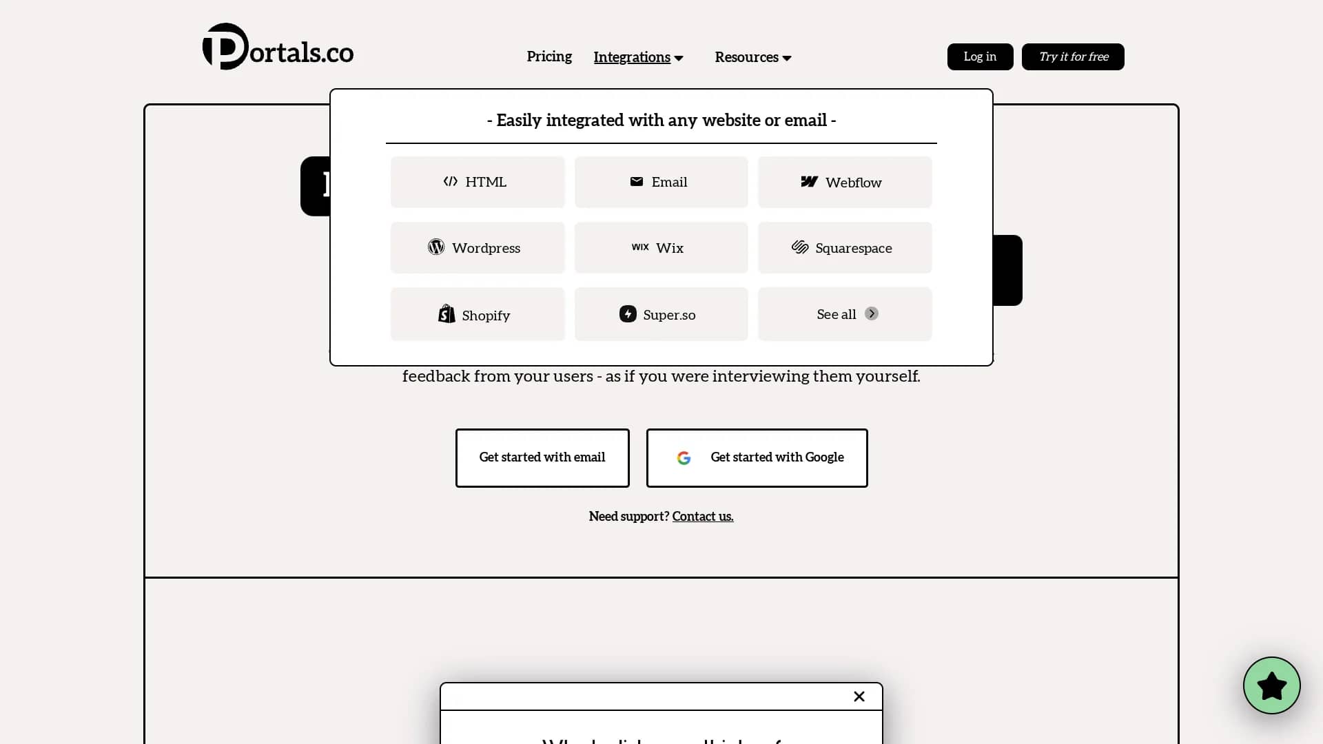 portals-co homepage
