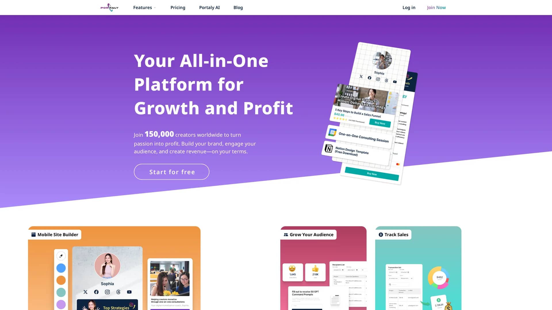 portaly homepage