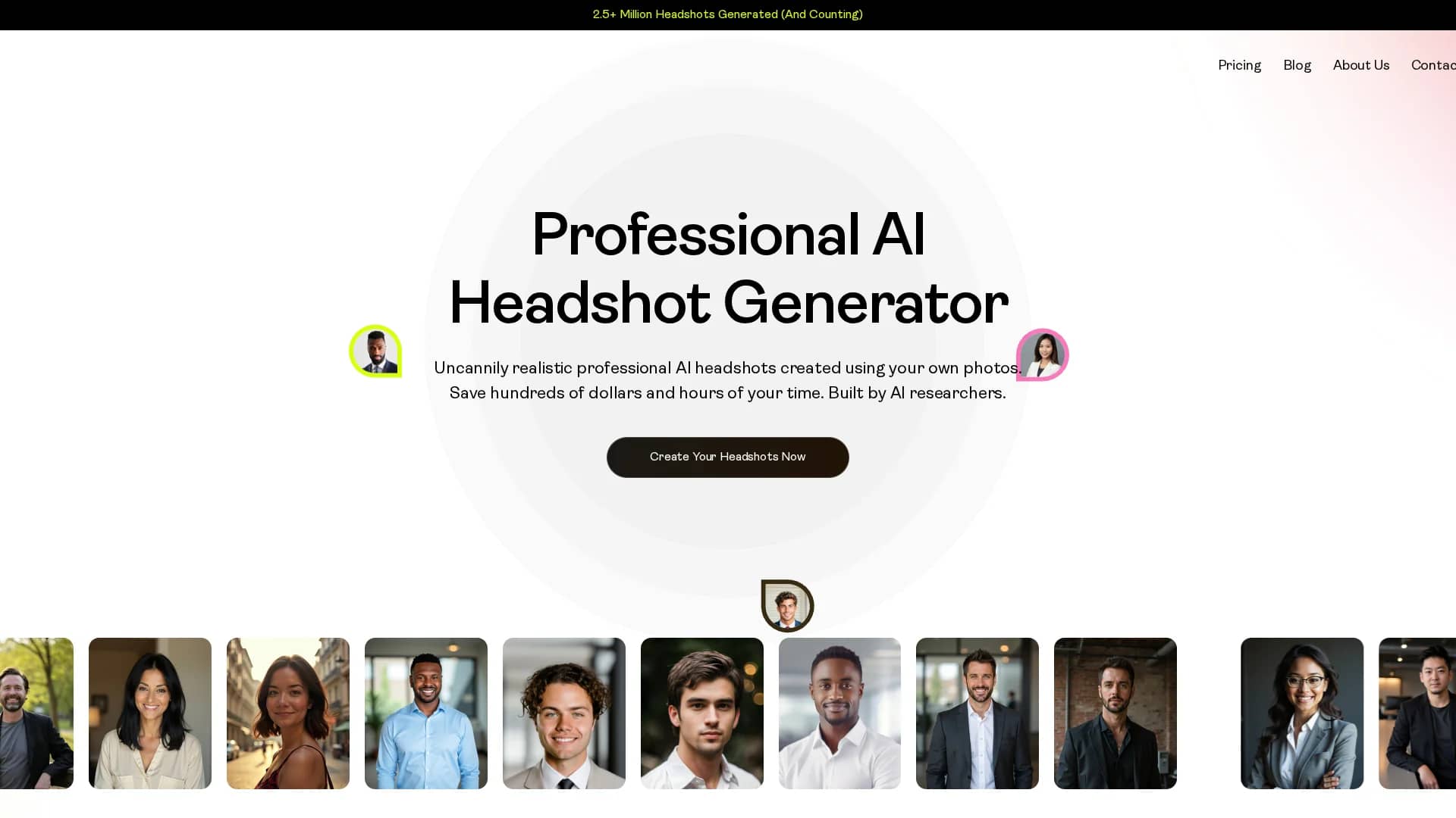 portraitpal homepage