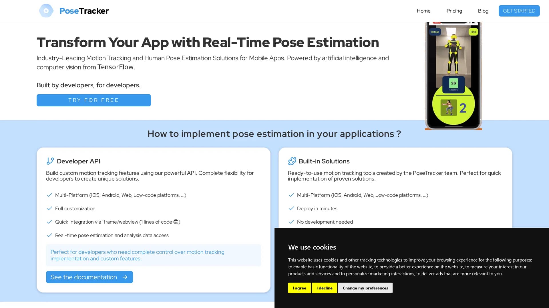 posetracker-api homepage