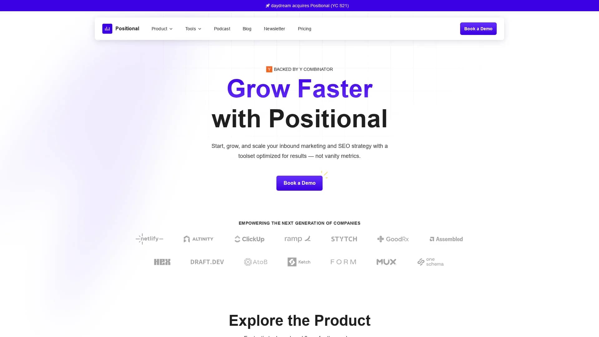 positional homepage