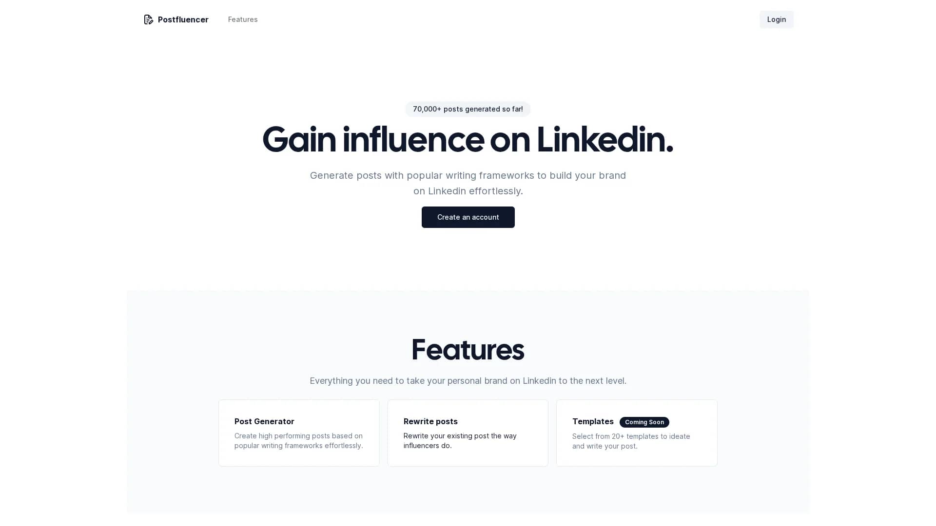postfluencer homepage
