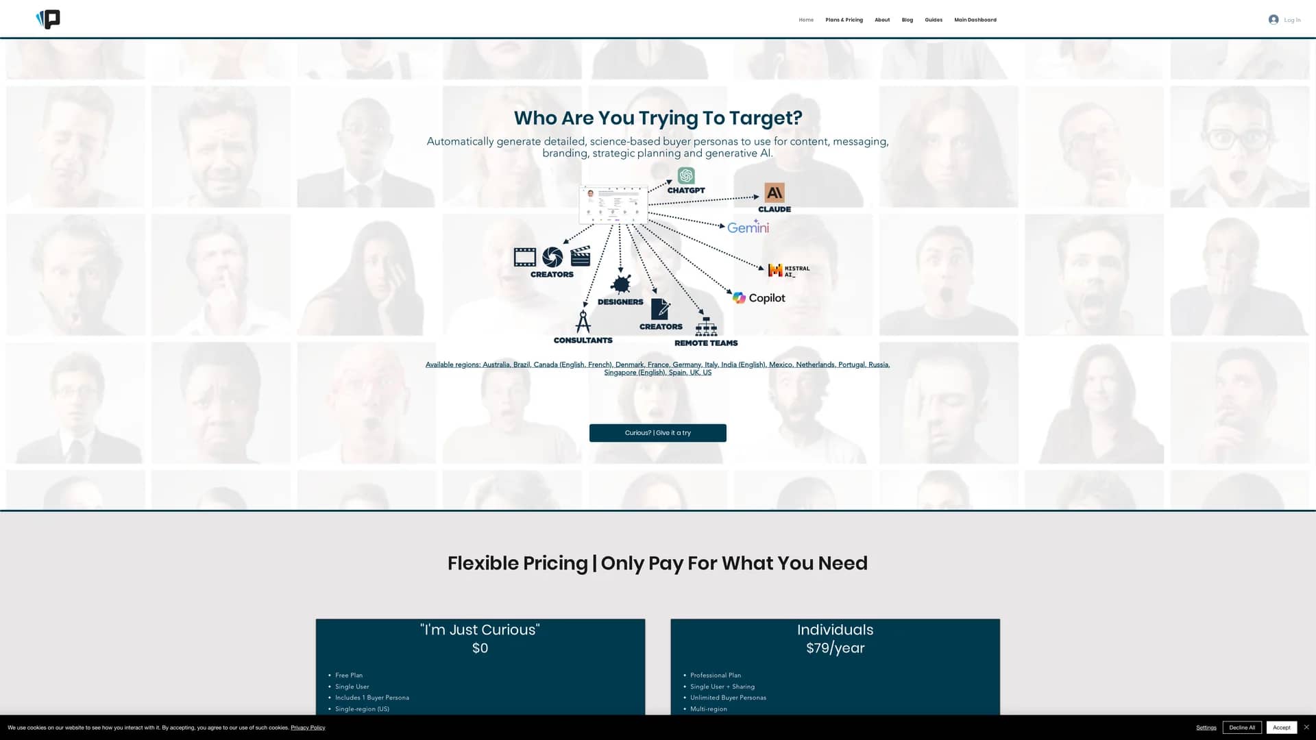 power-personas homepage
