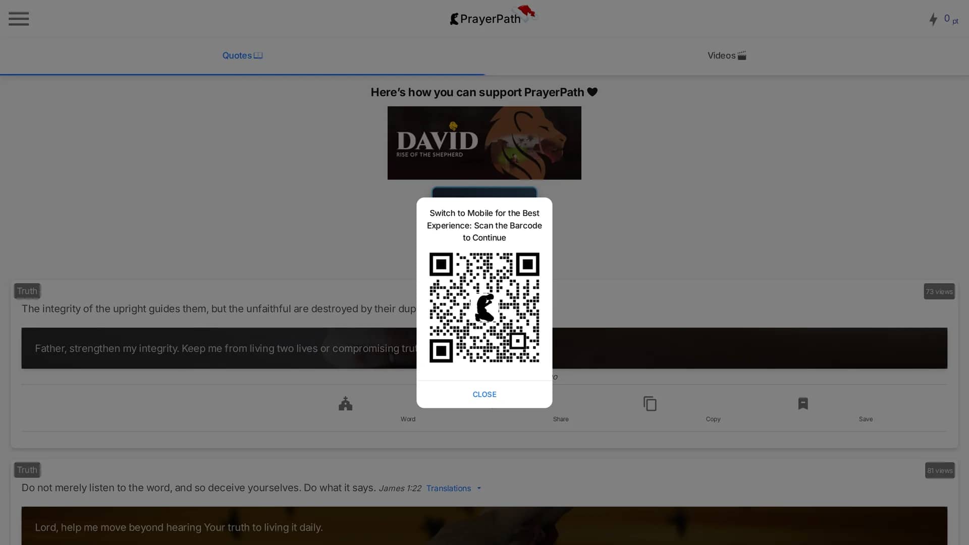 prayerpath homepage