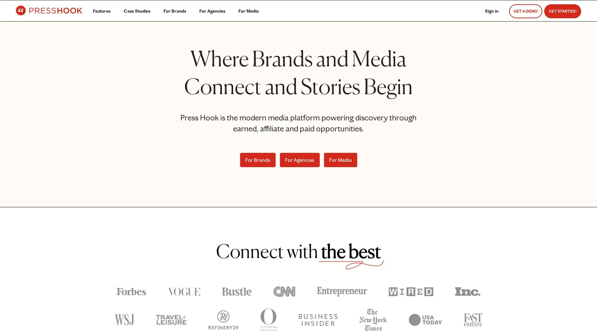 press-hook homepage