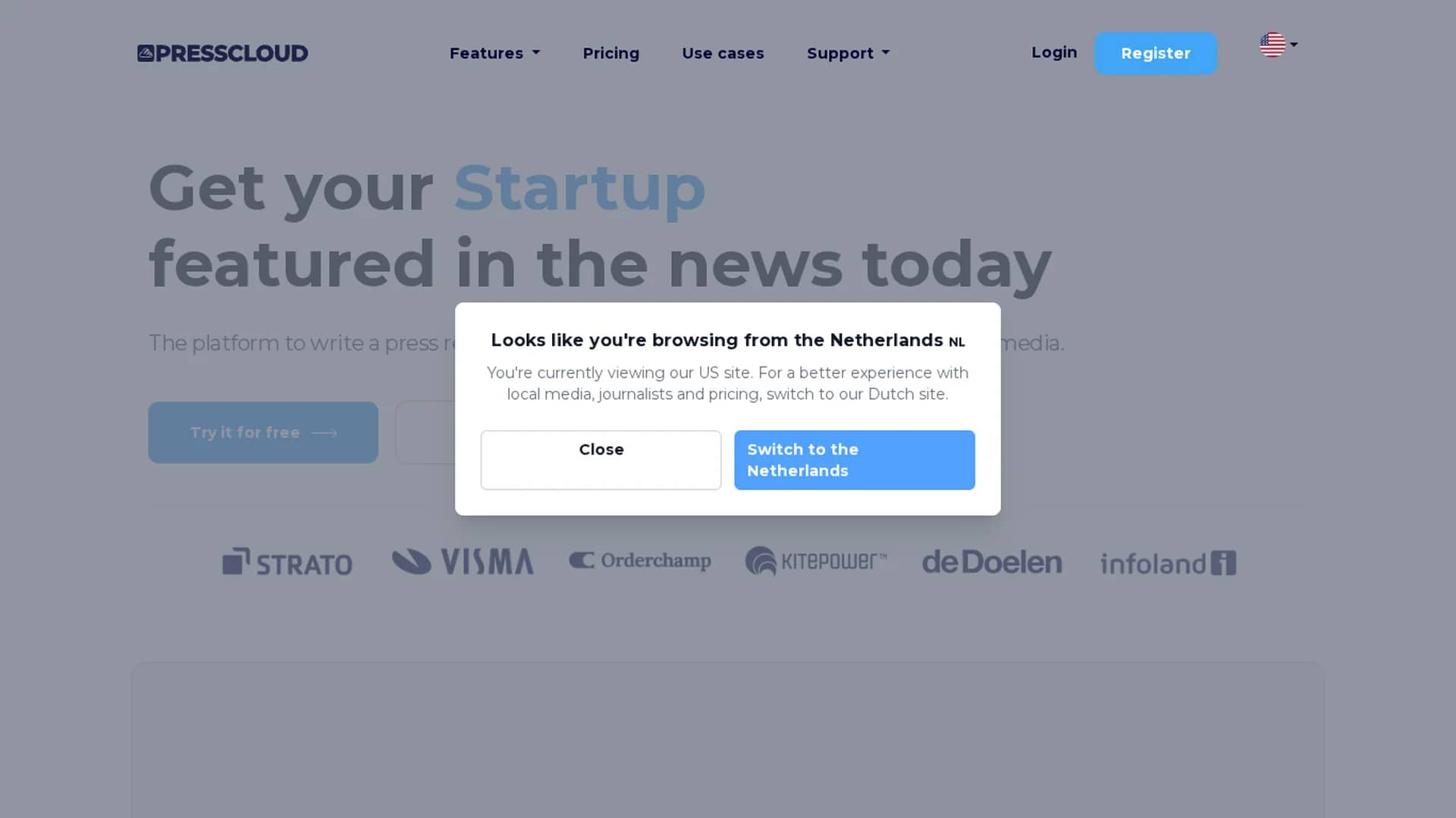 presscloud-ai homepage