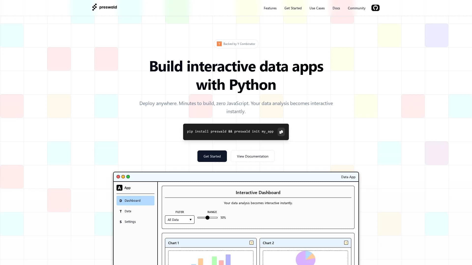 preswald homepage