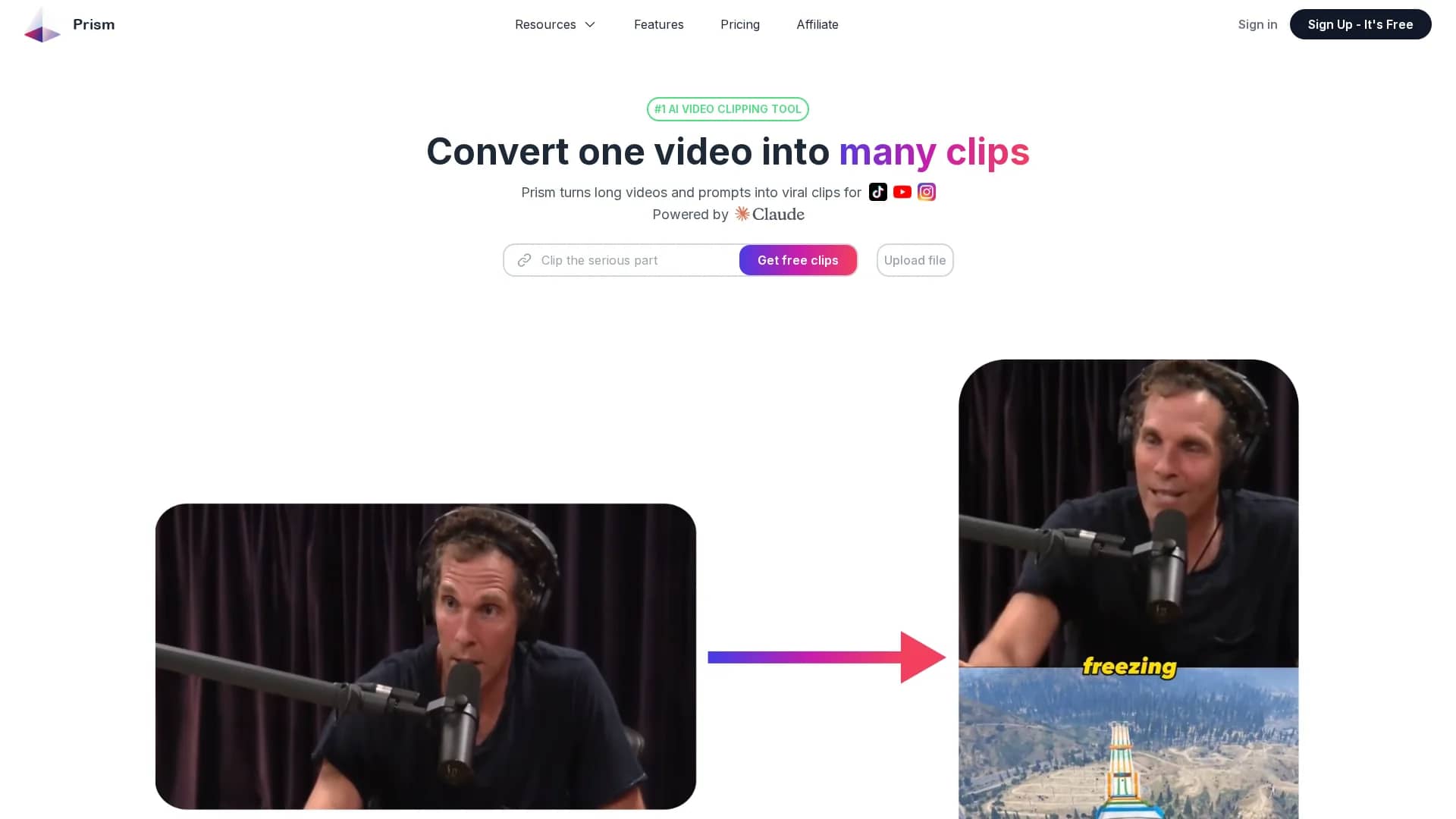 prism-clips homepage