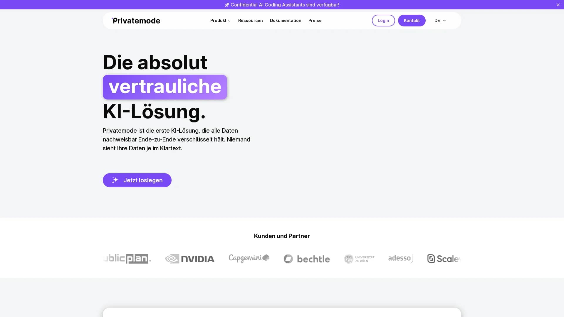 privatemode-ai homepage