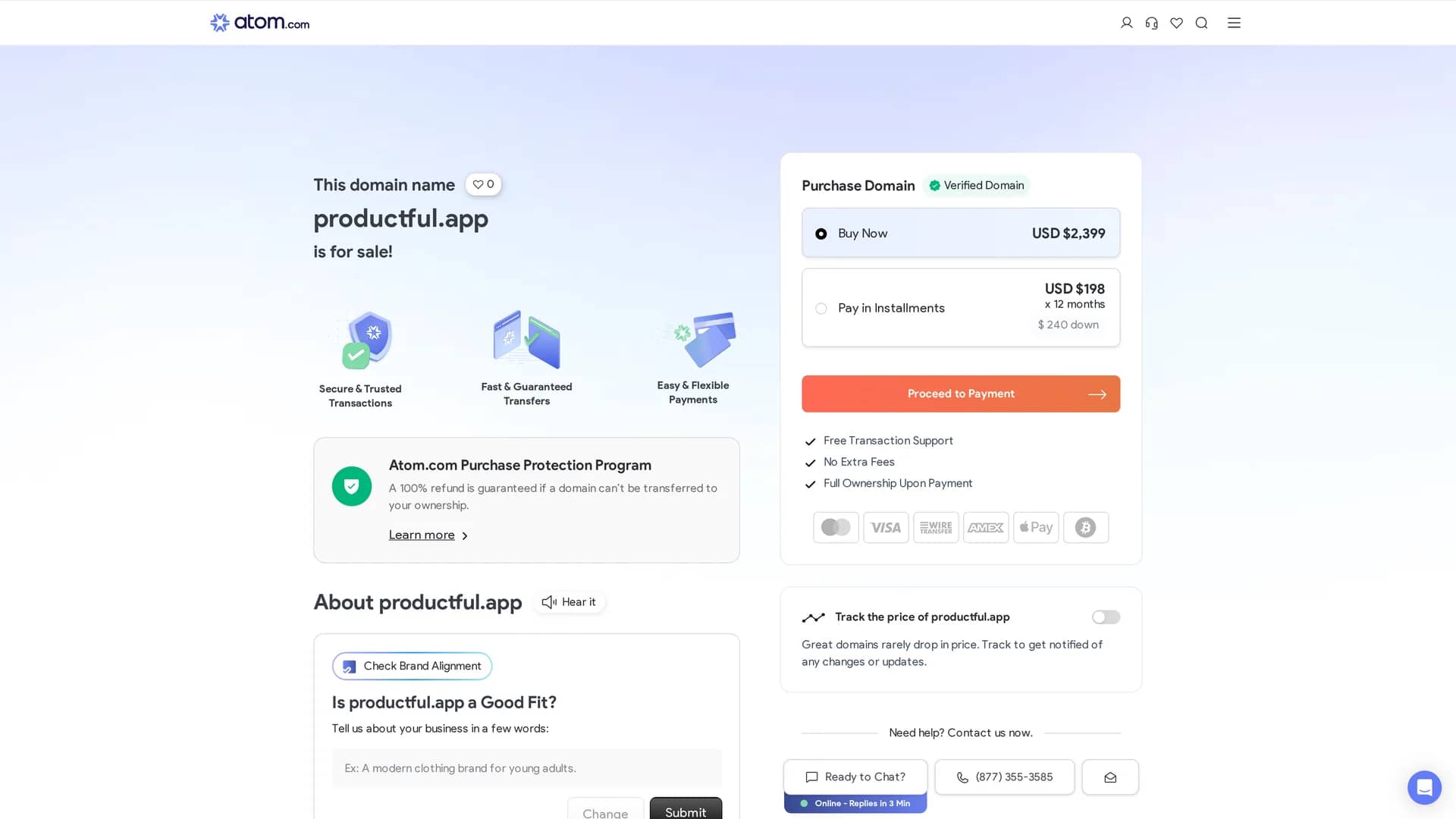 productful homepage