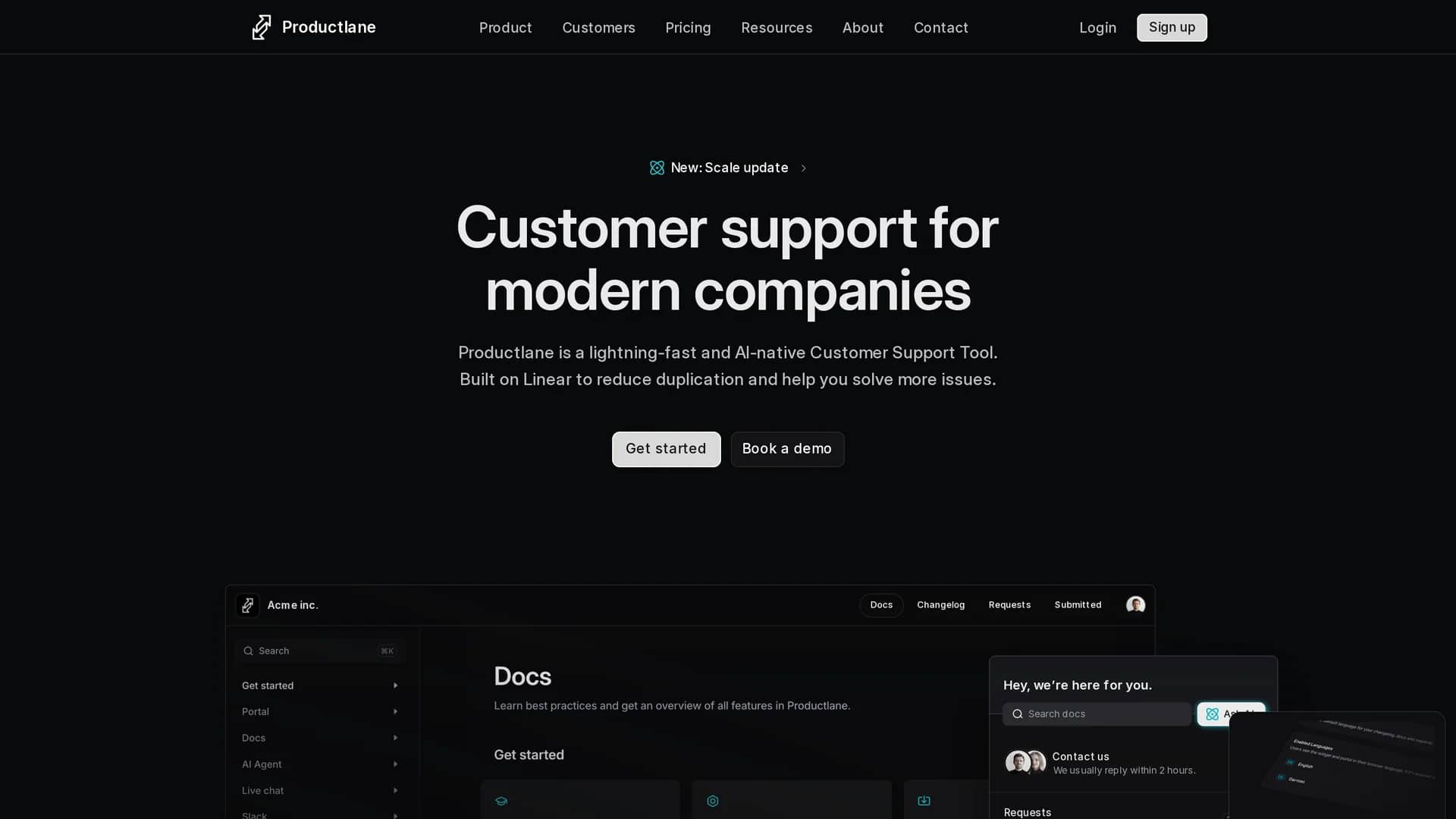 productlane homepage