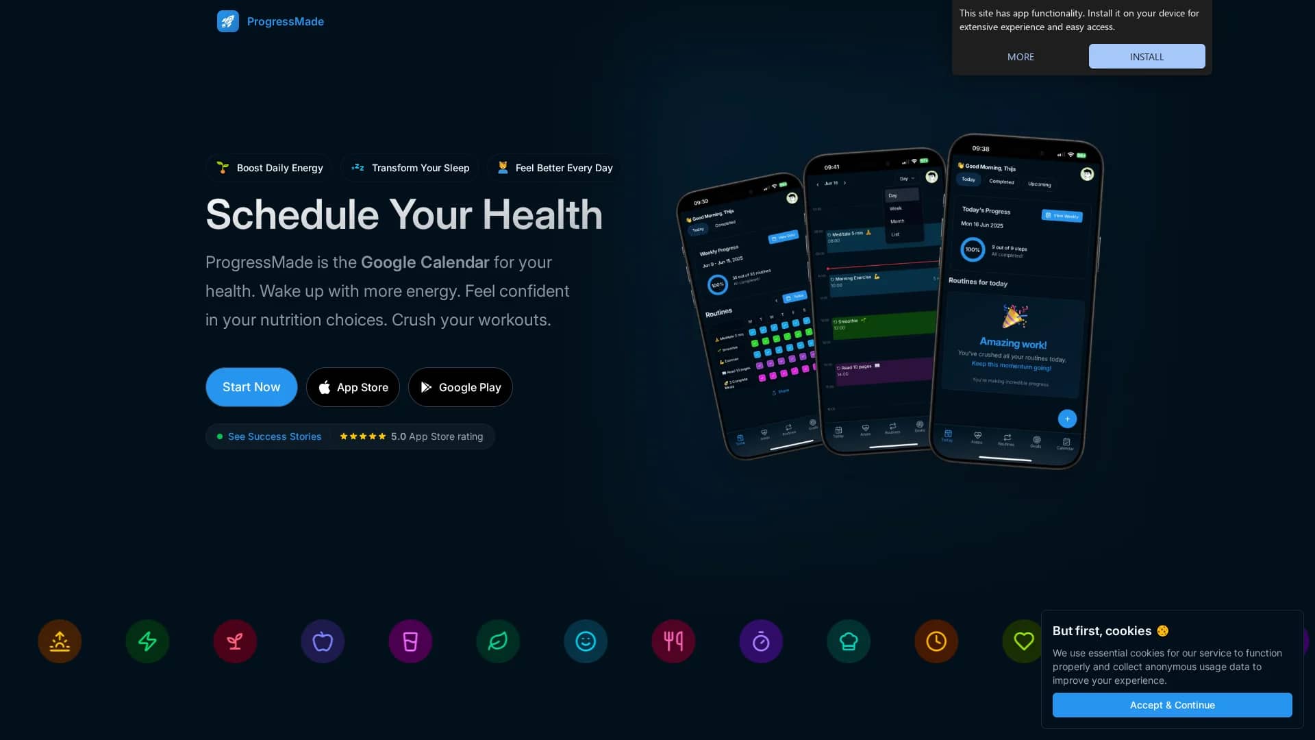 progressmade-ai homepage