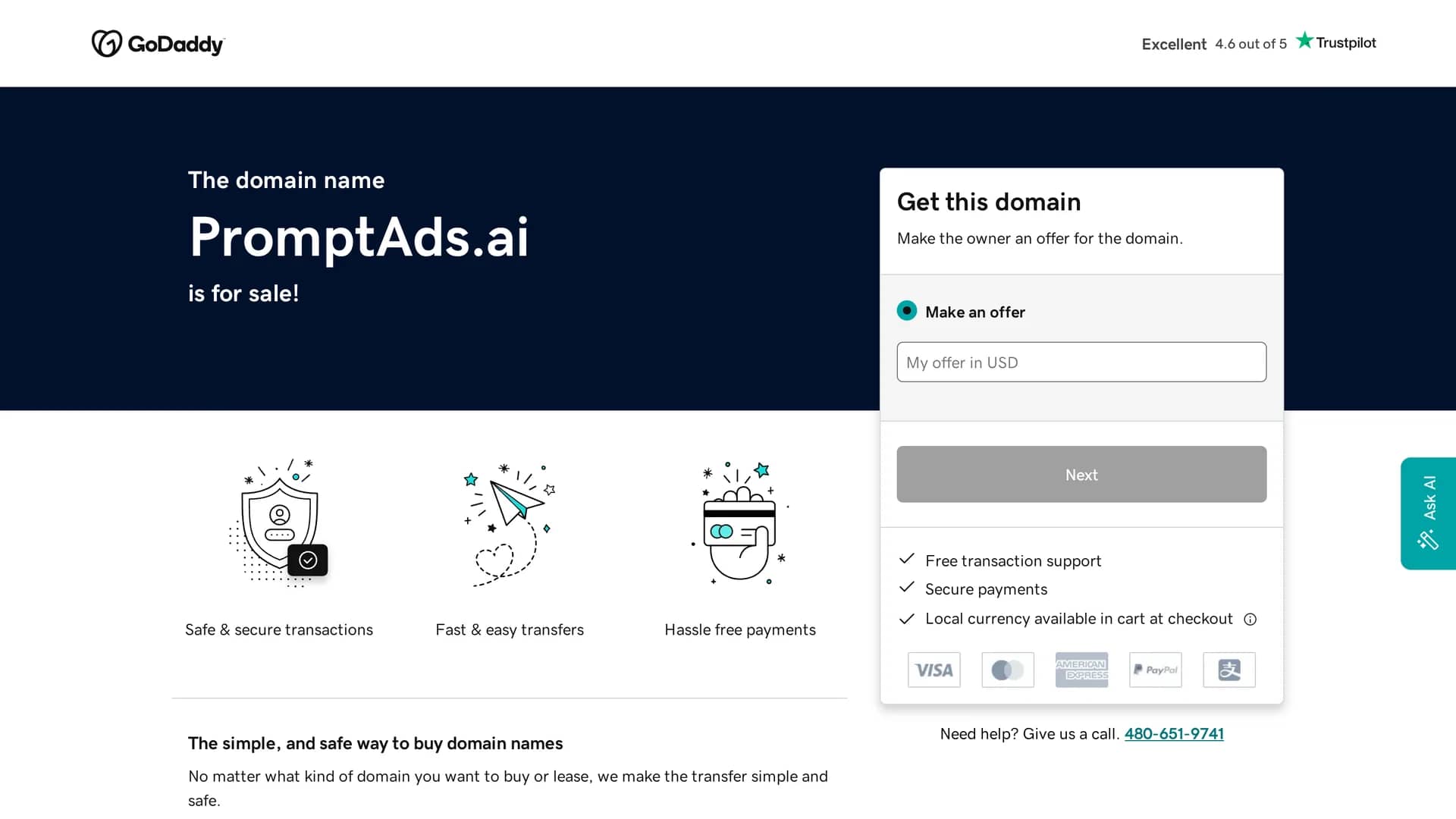 prompt-ads homepage