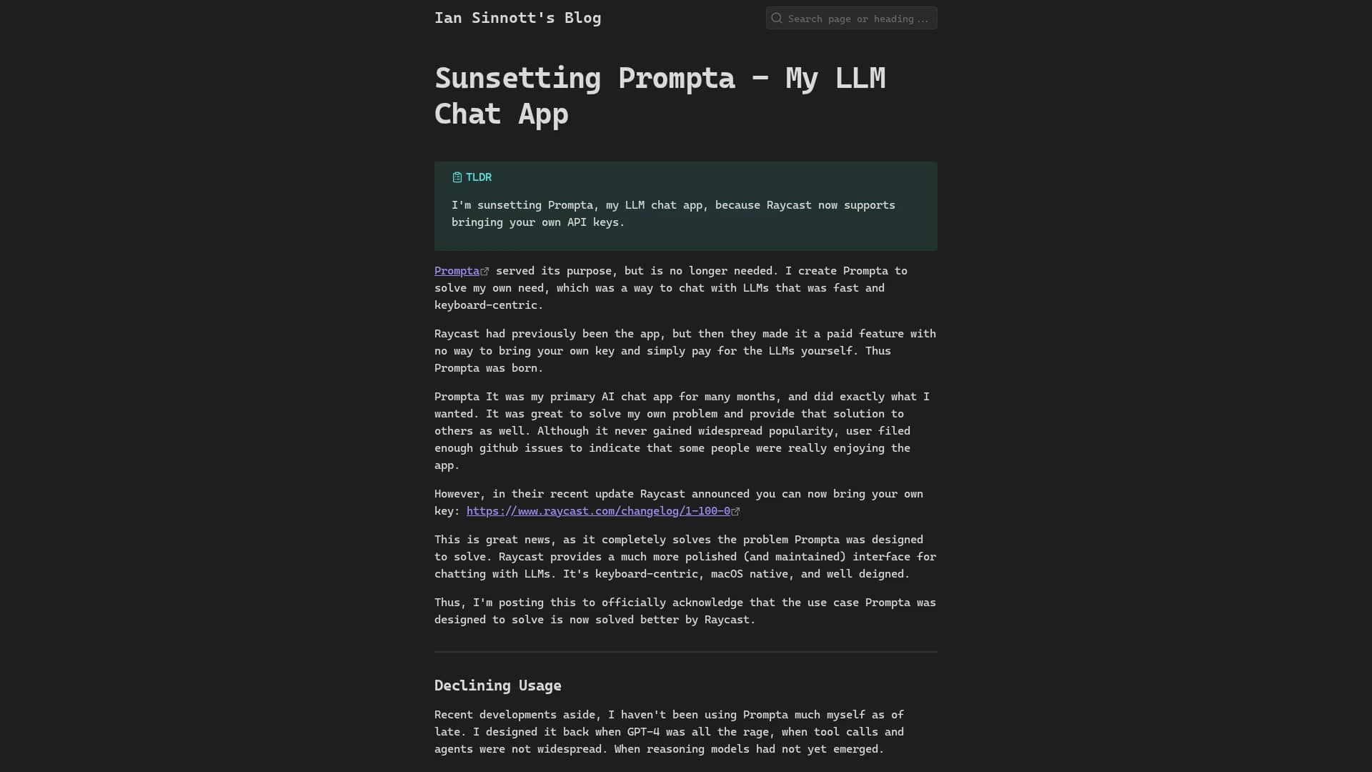 prompta homepage
