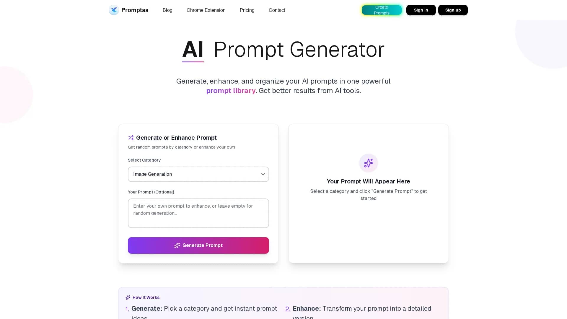 promptaa homepage