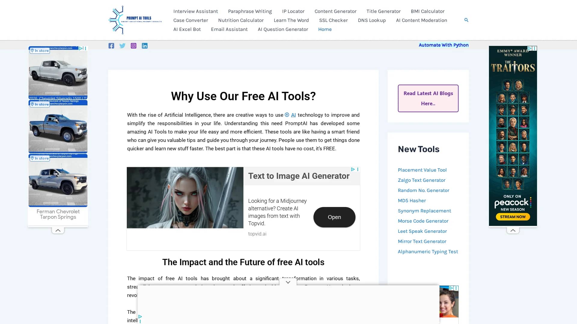 promptai-tools homepage