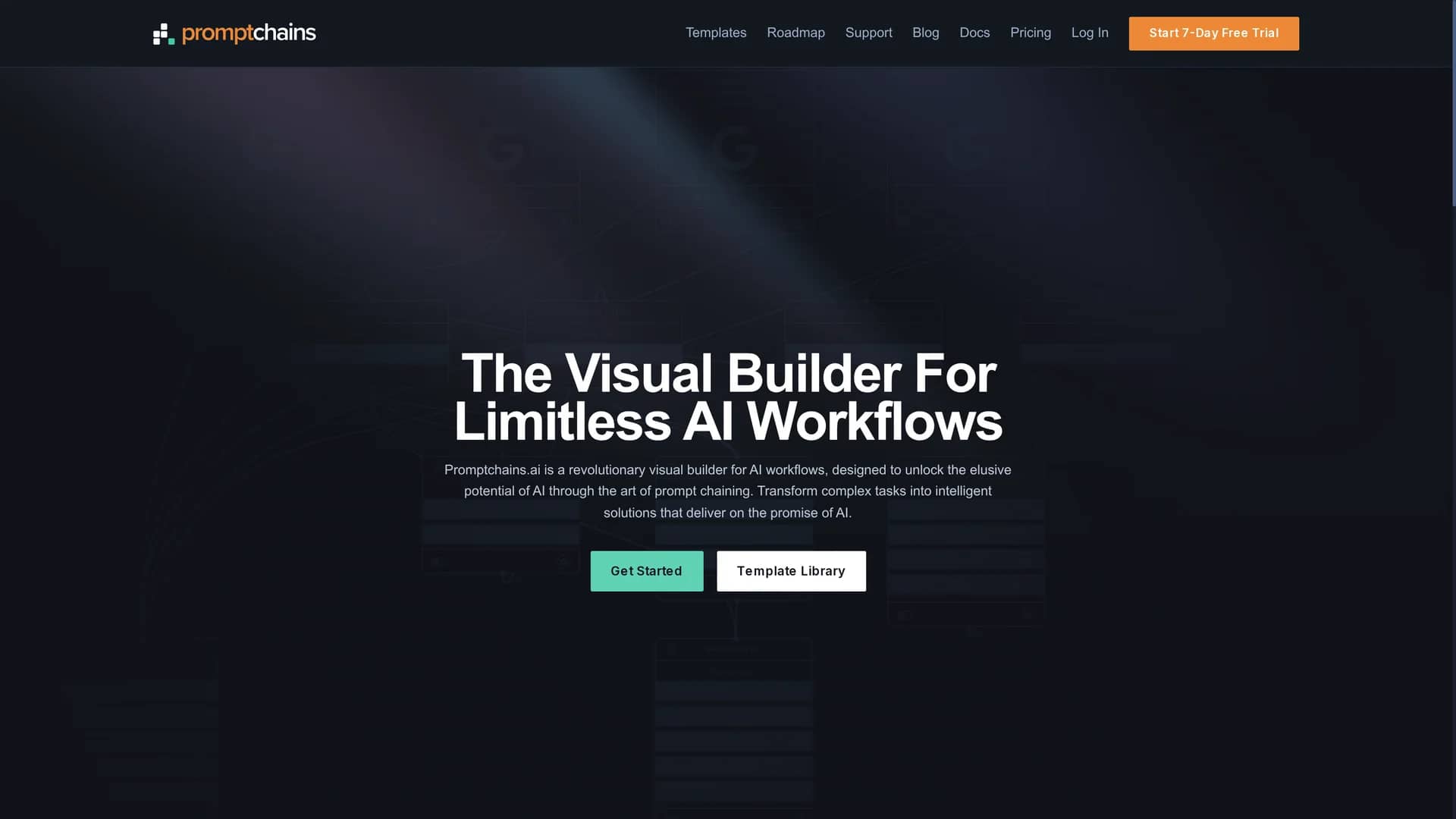 promptchains homepage