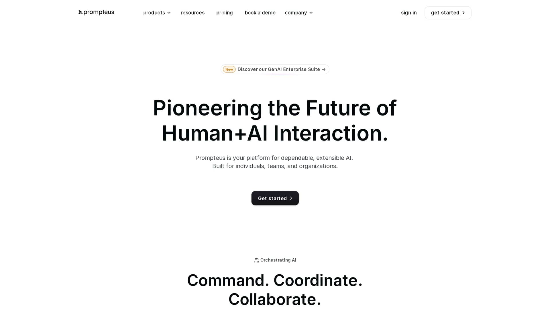 prompteus homepage