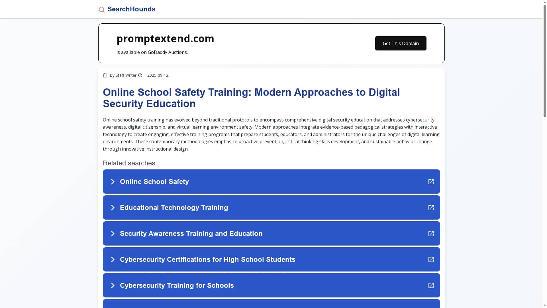 promptextend homepage