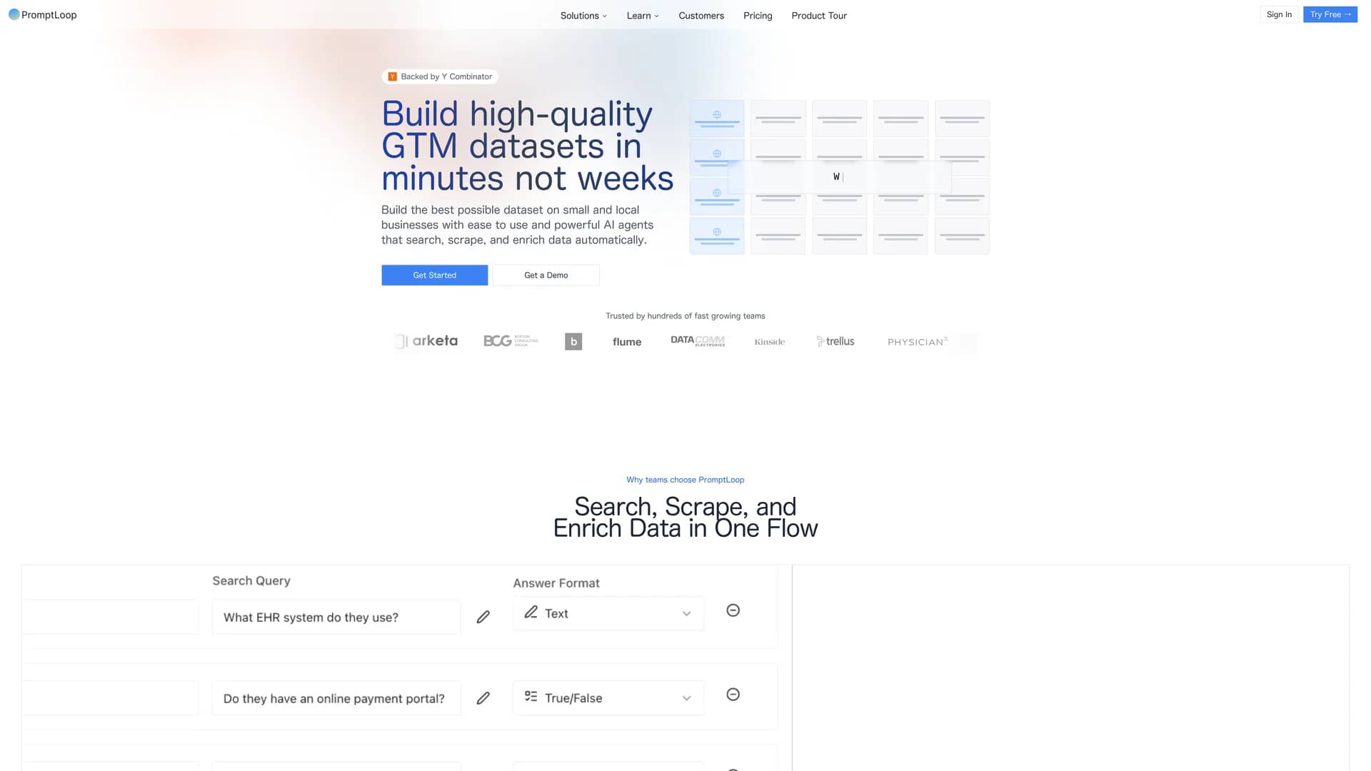 promptloop homepage