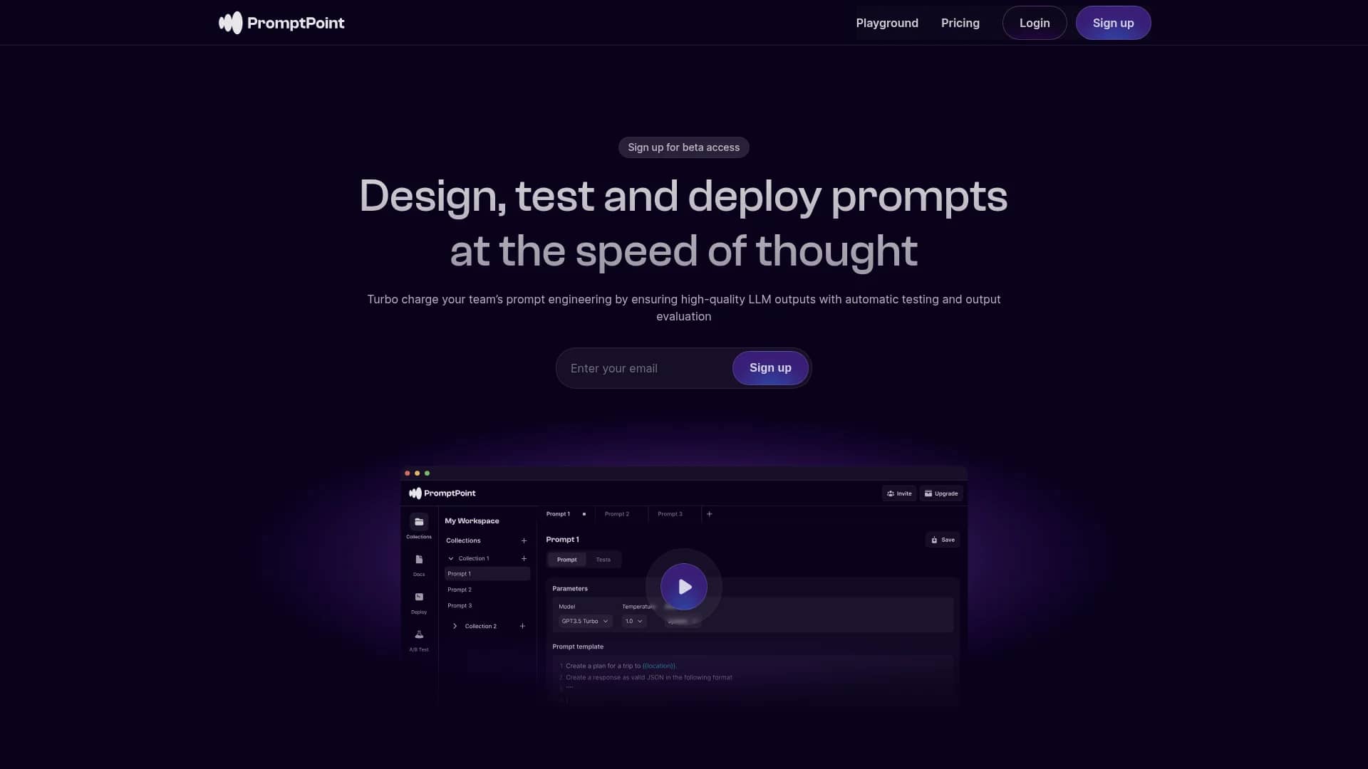 promptpoint homepage