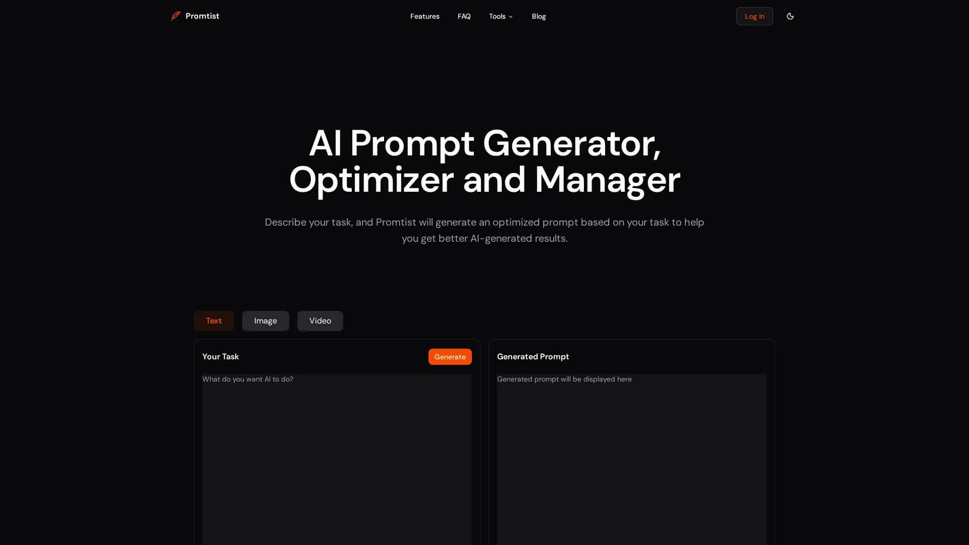 promtist homepage