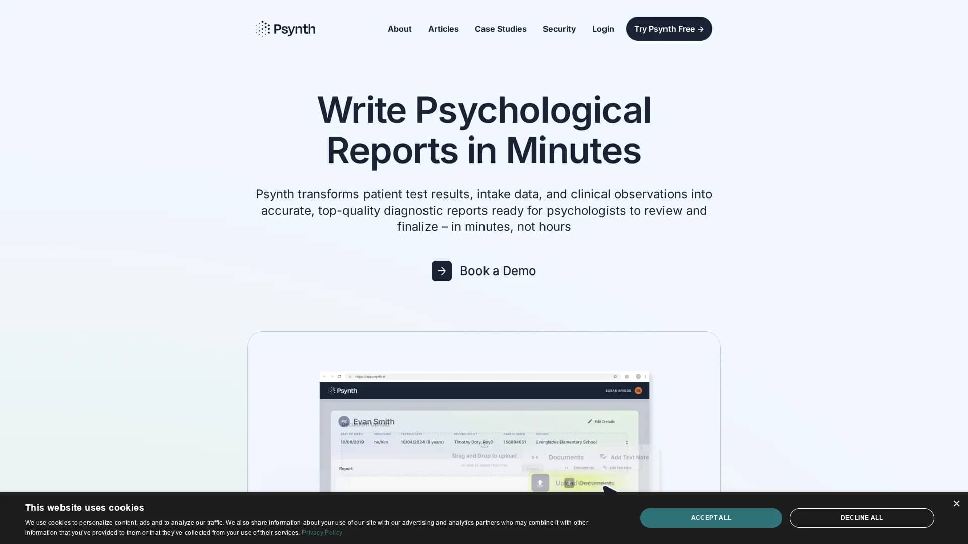 psynth-ai homepage