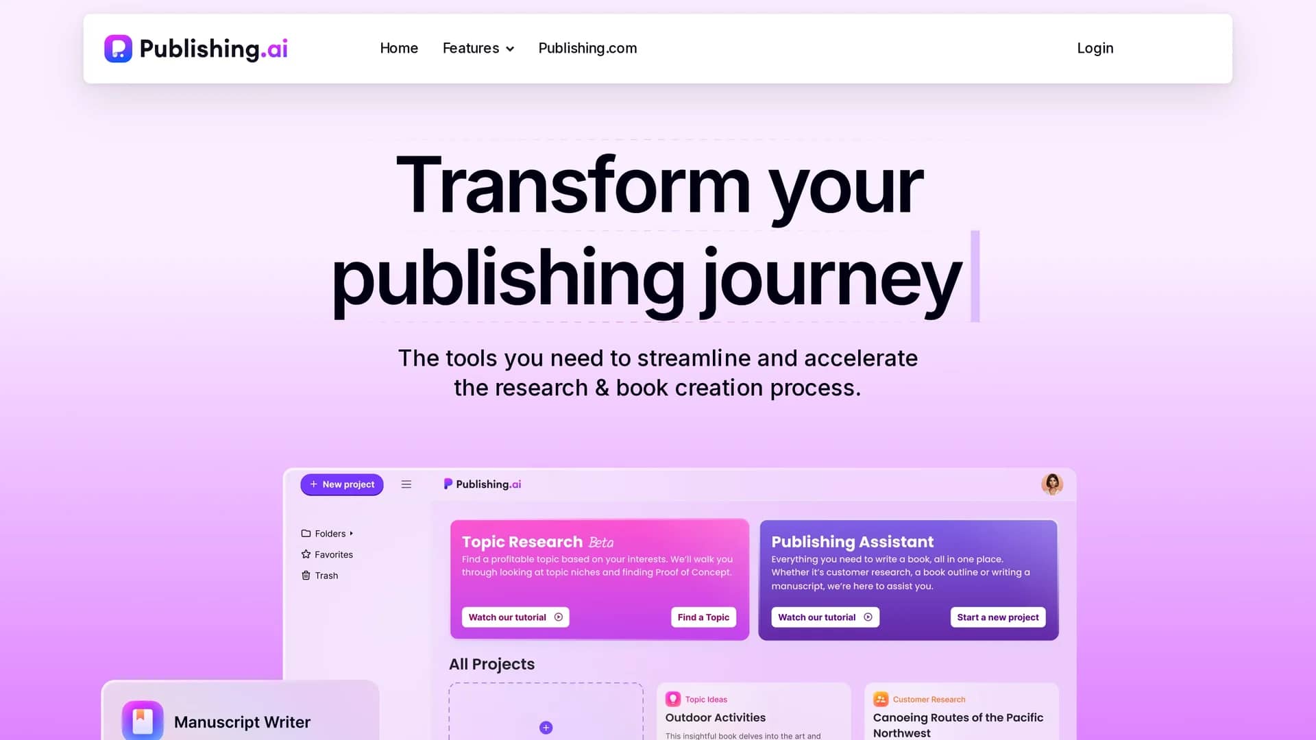 publishing-ai homepage