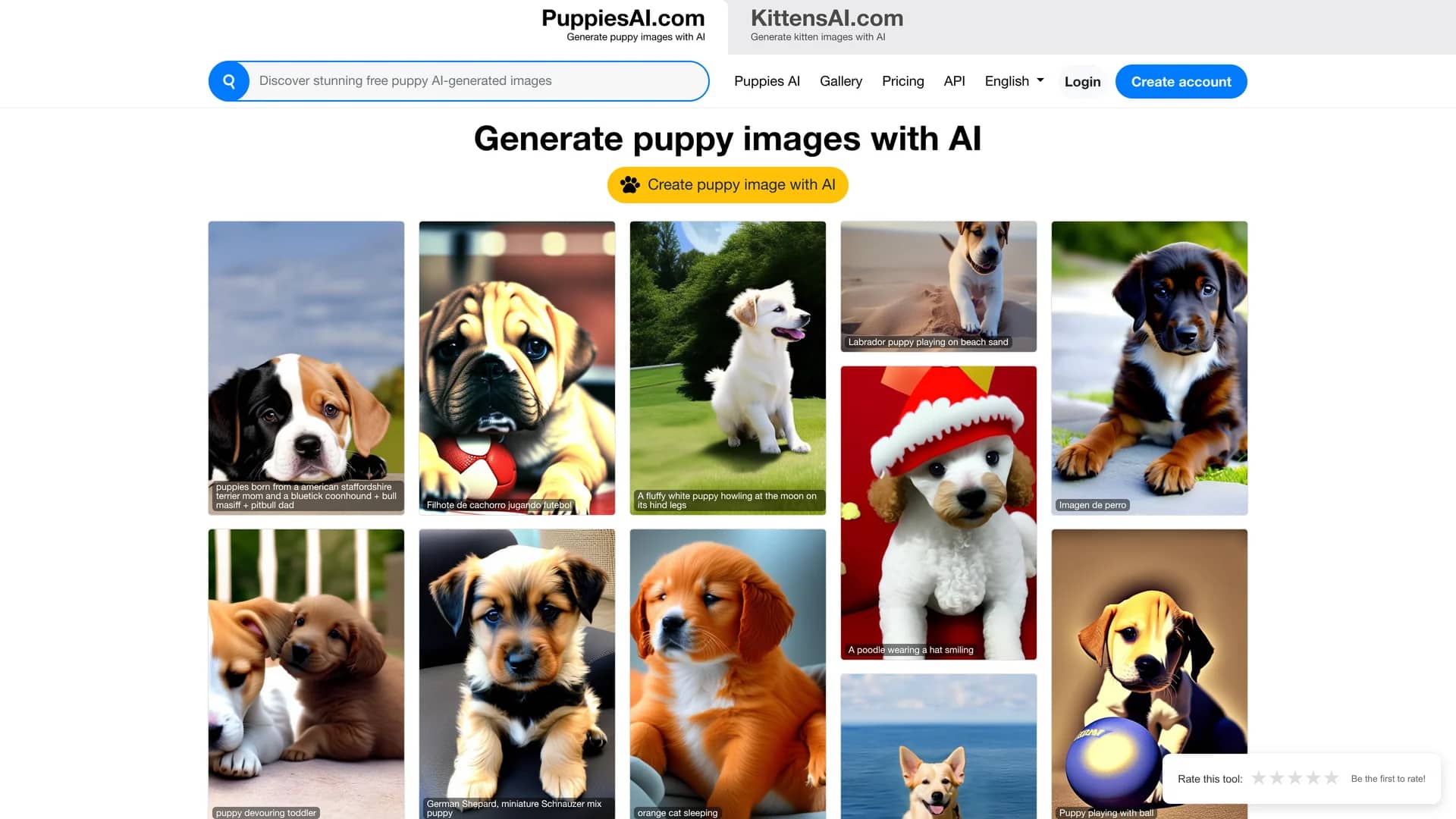 puppiesai homepage