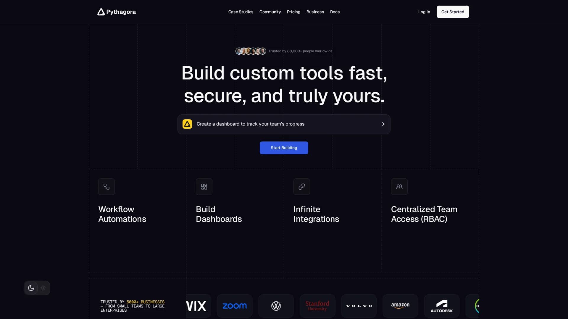 pythagora homepage