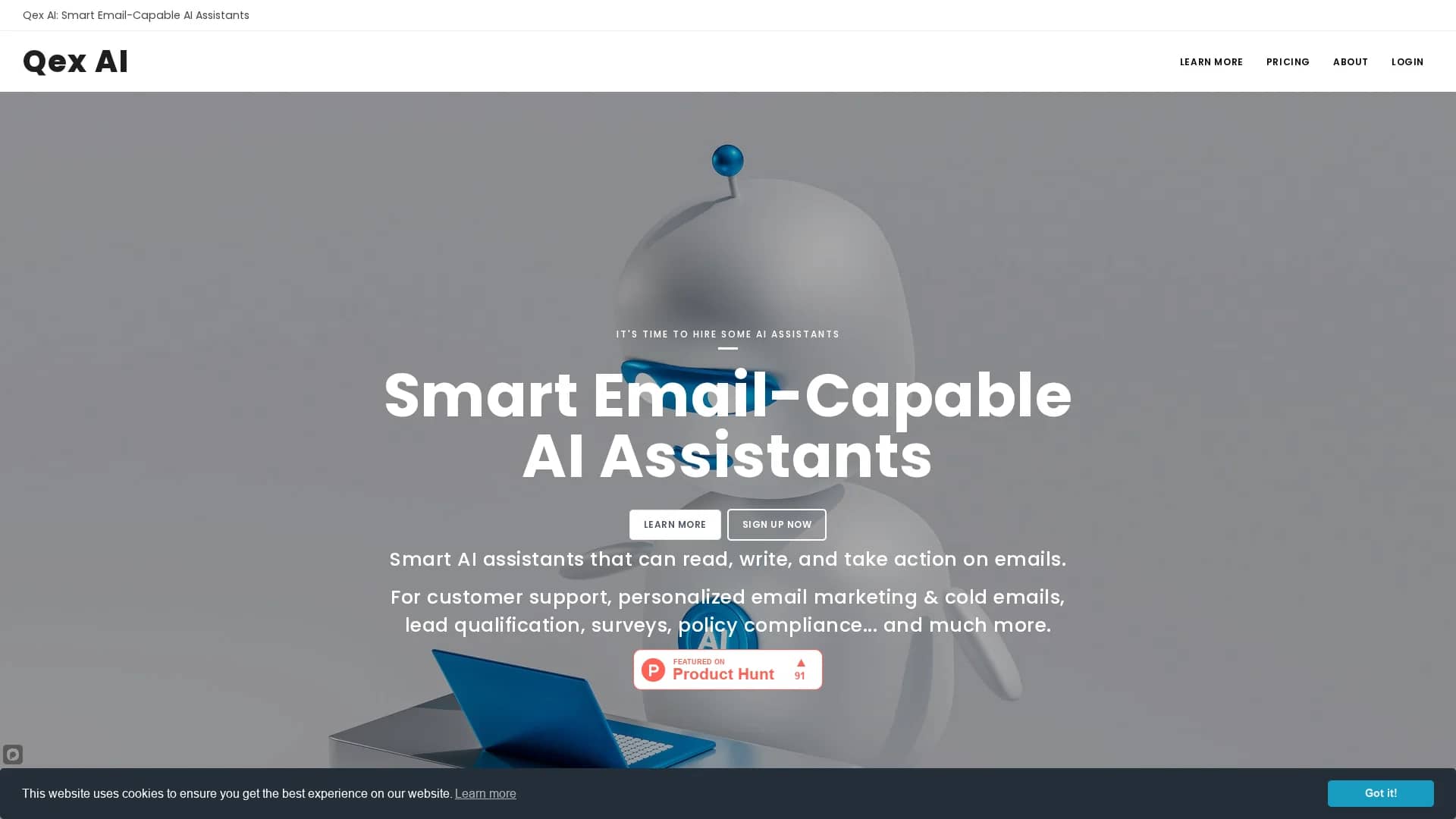qex-ai homepage