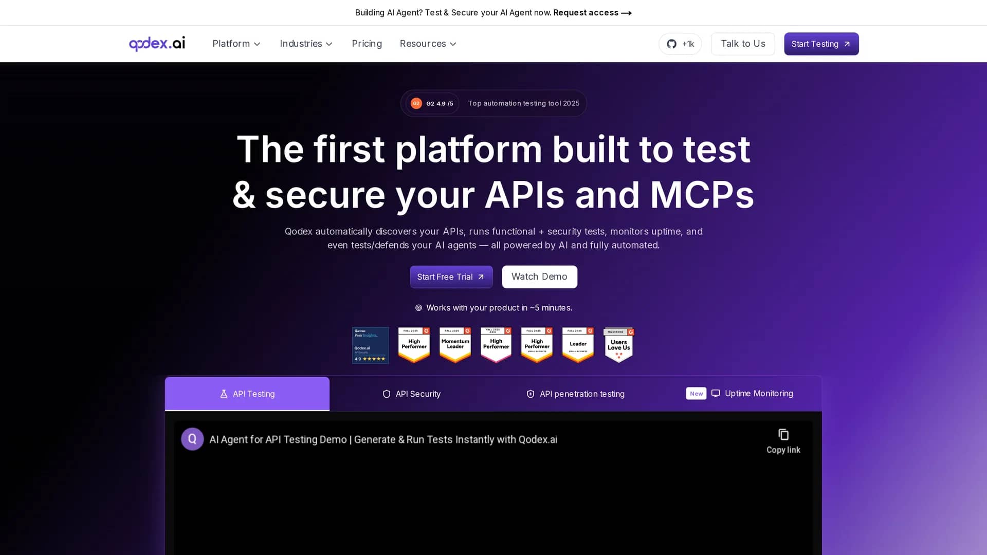 qodex homepage