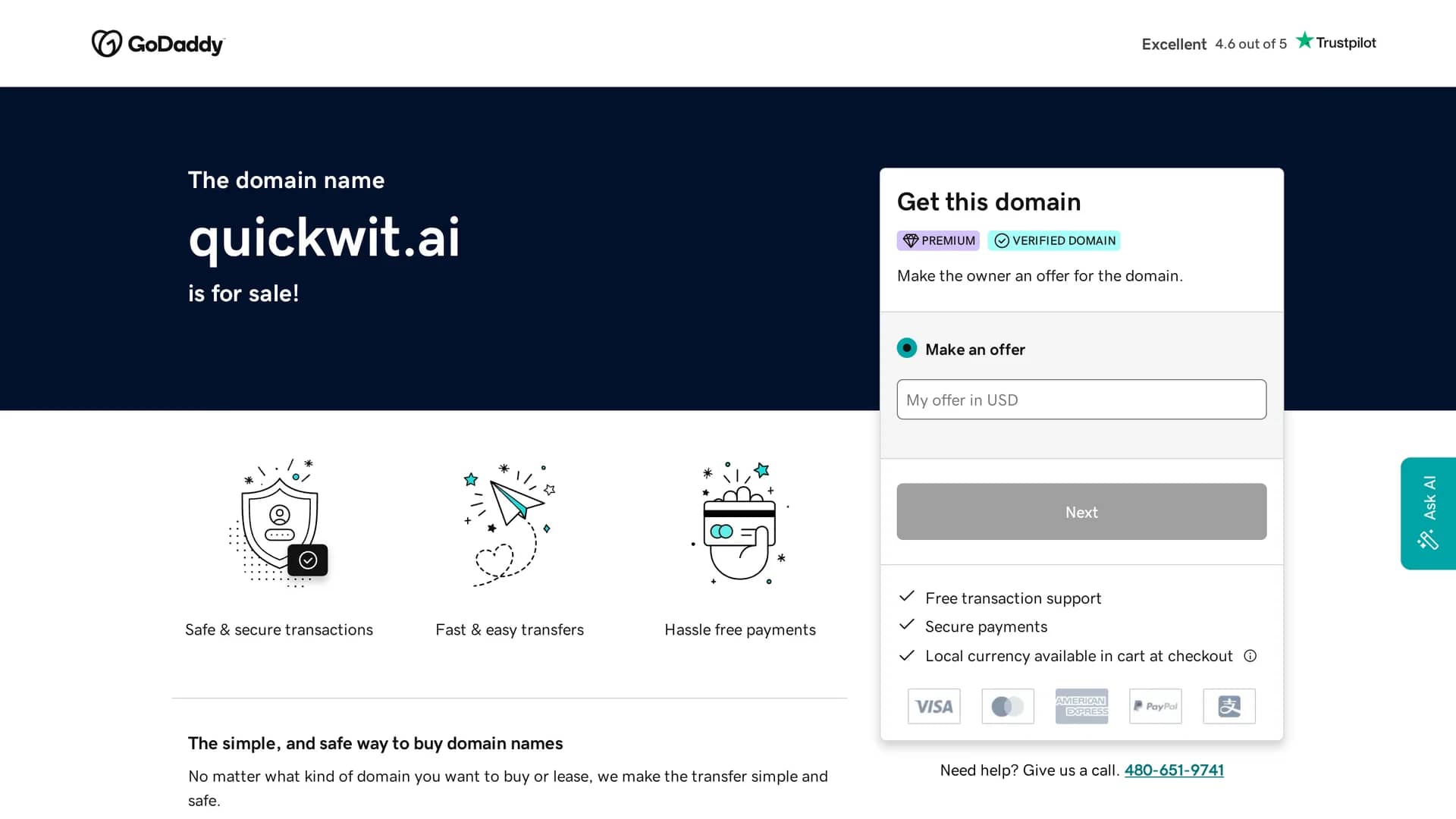 quickwitai homepage