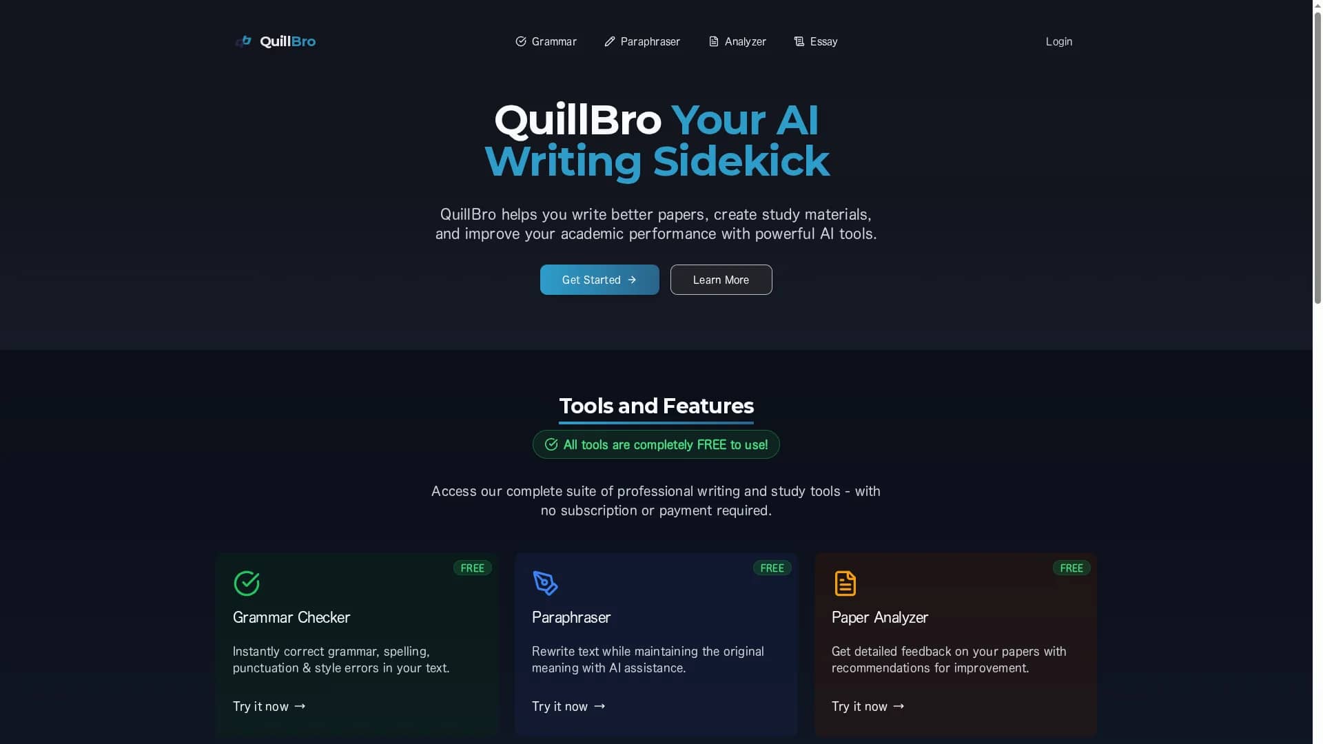 quillbro homepage