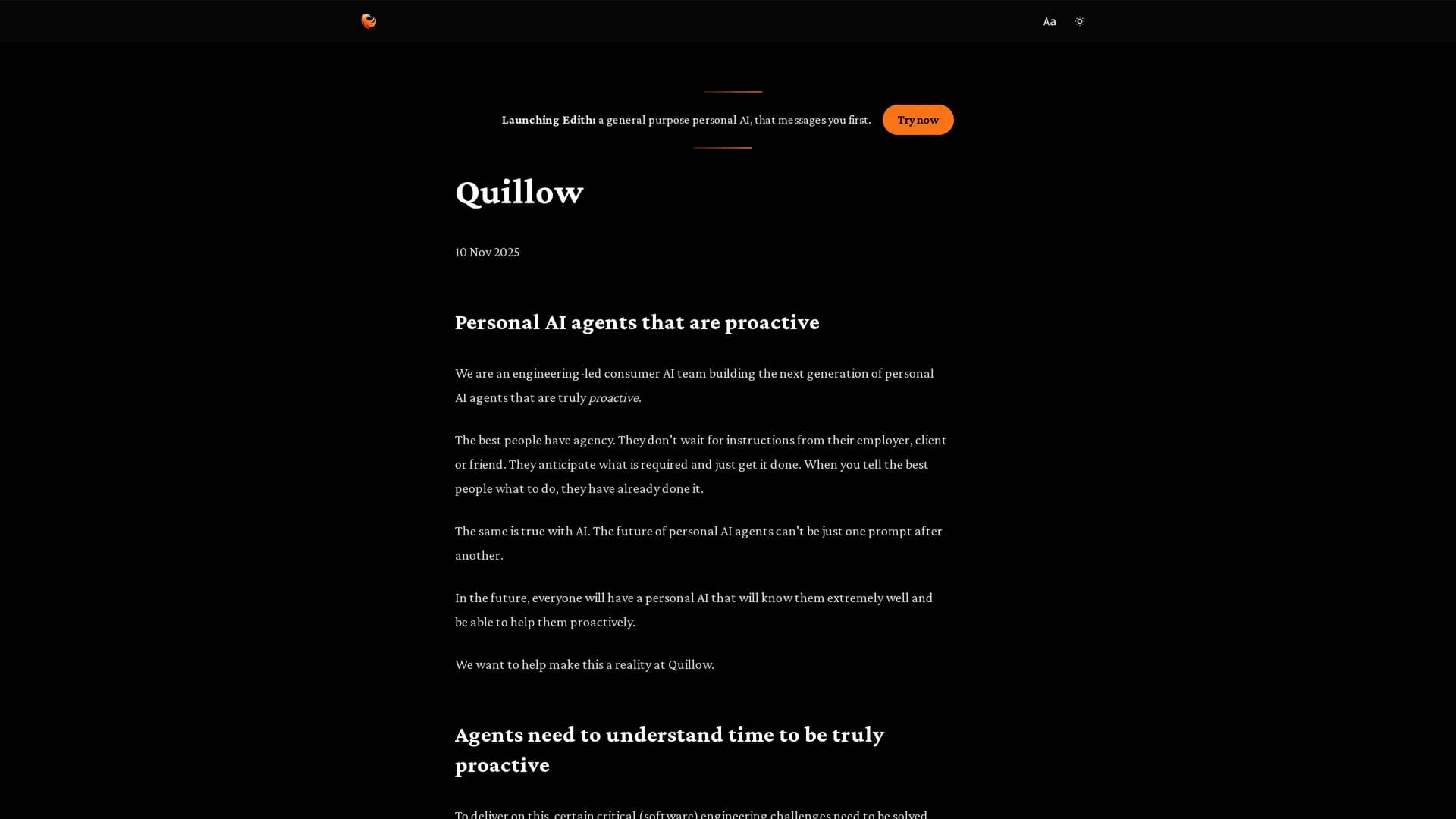 quillow homepage
