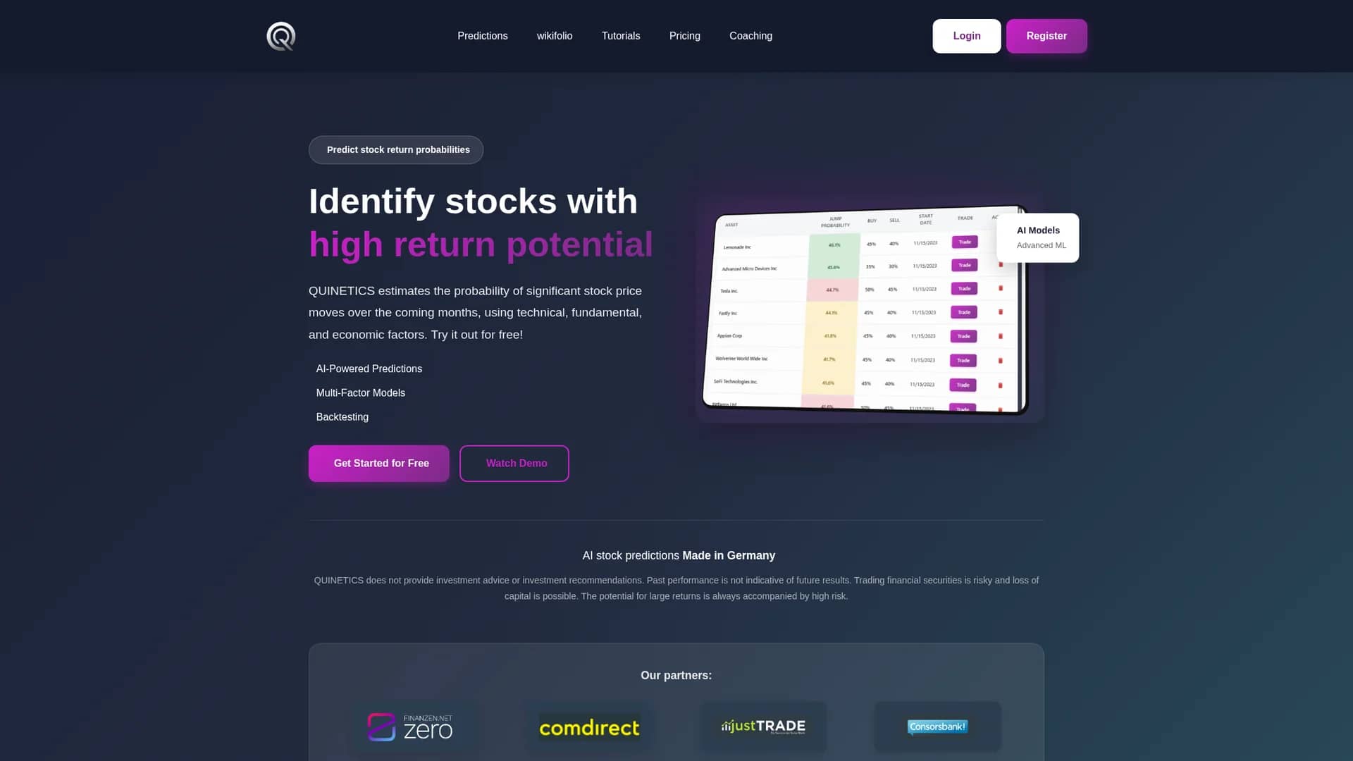 quinetics homepage