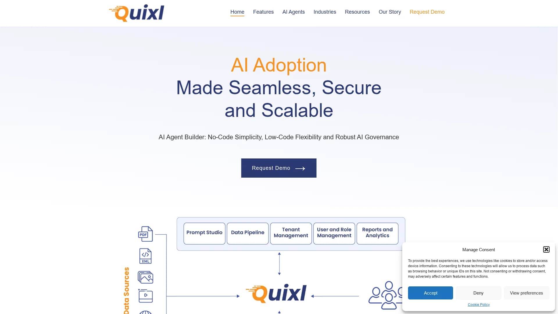 quixl-ai homepage