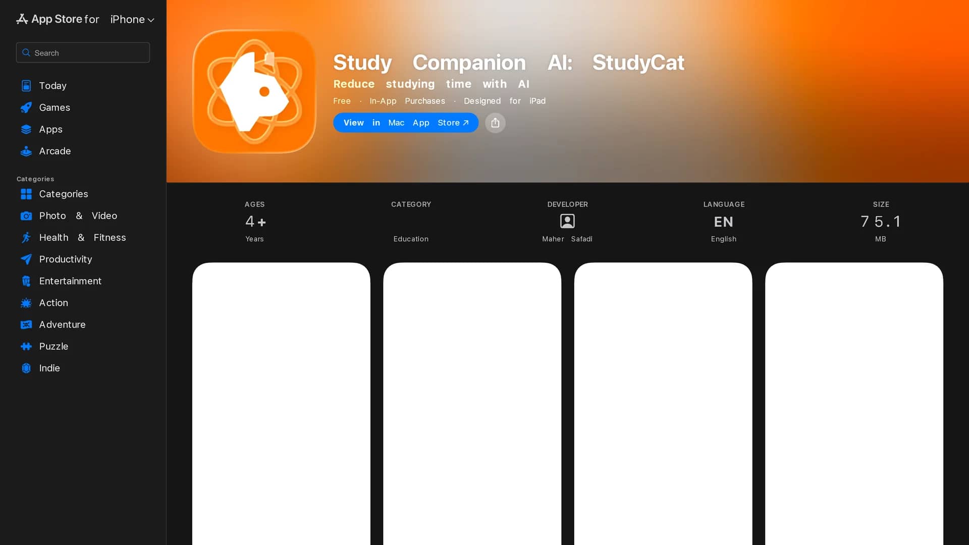 quizcat homepage