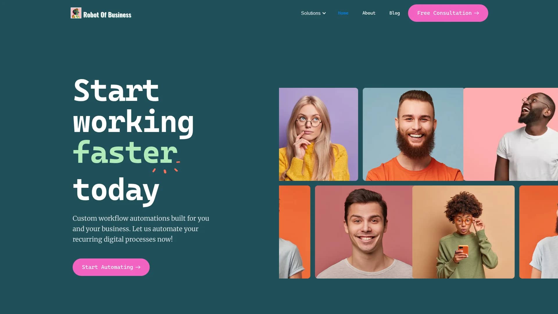 r-o-b-robot-of-business homepage