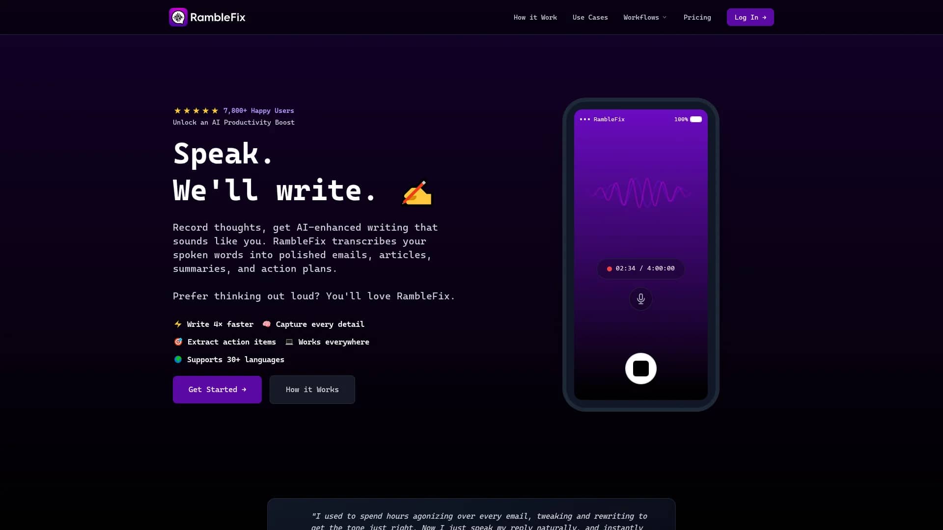 ramblefix homepage