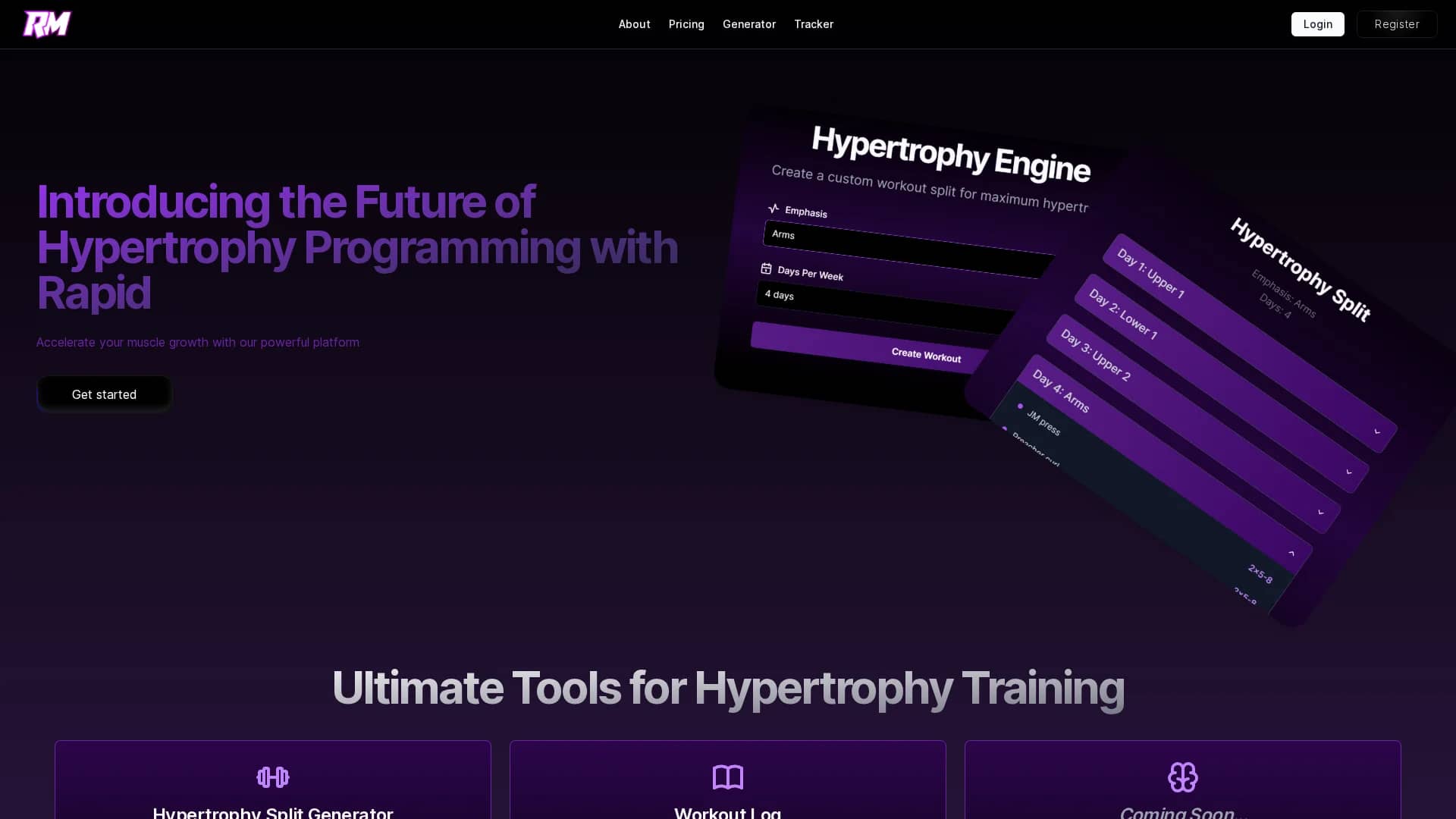 rapid-muscle homepage