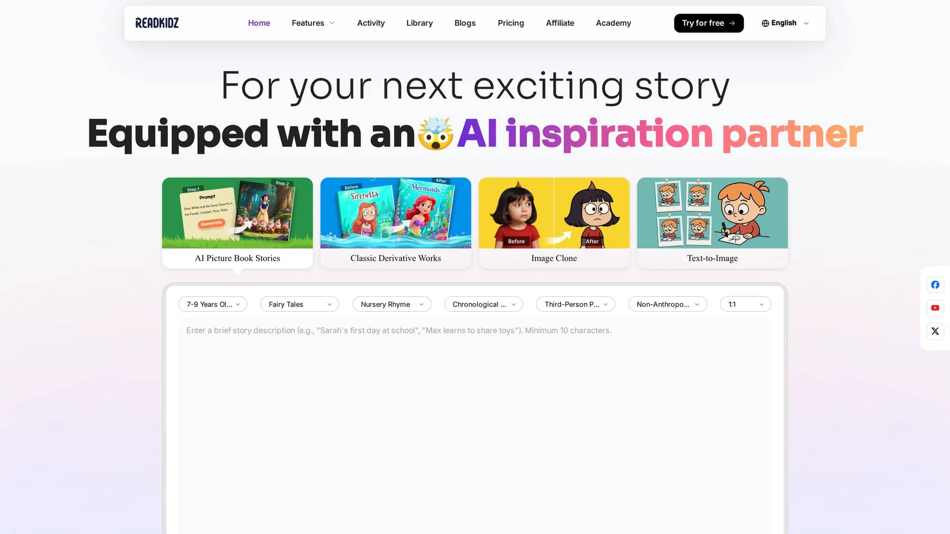 readkidz homepage