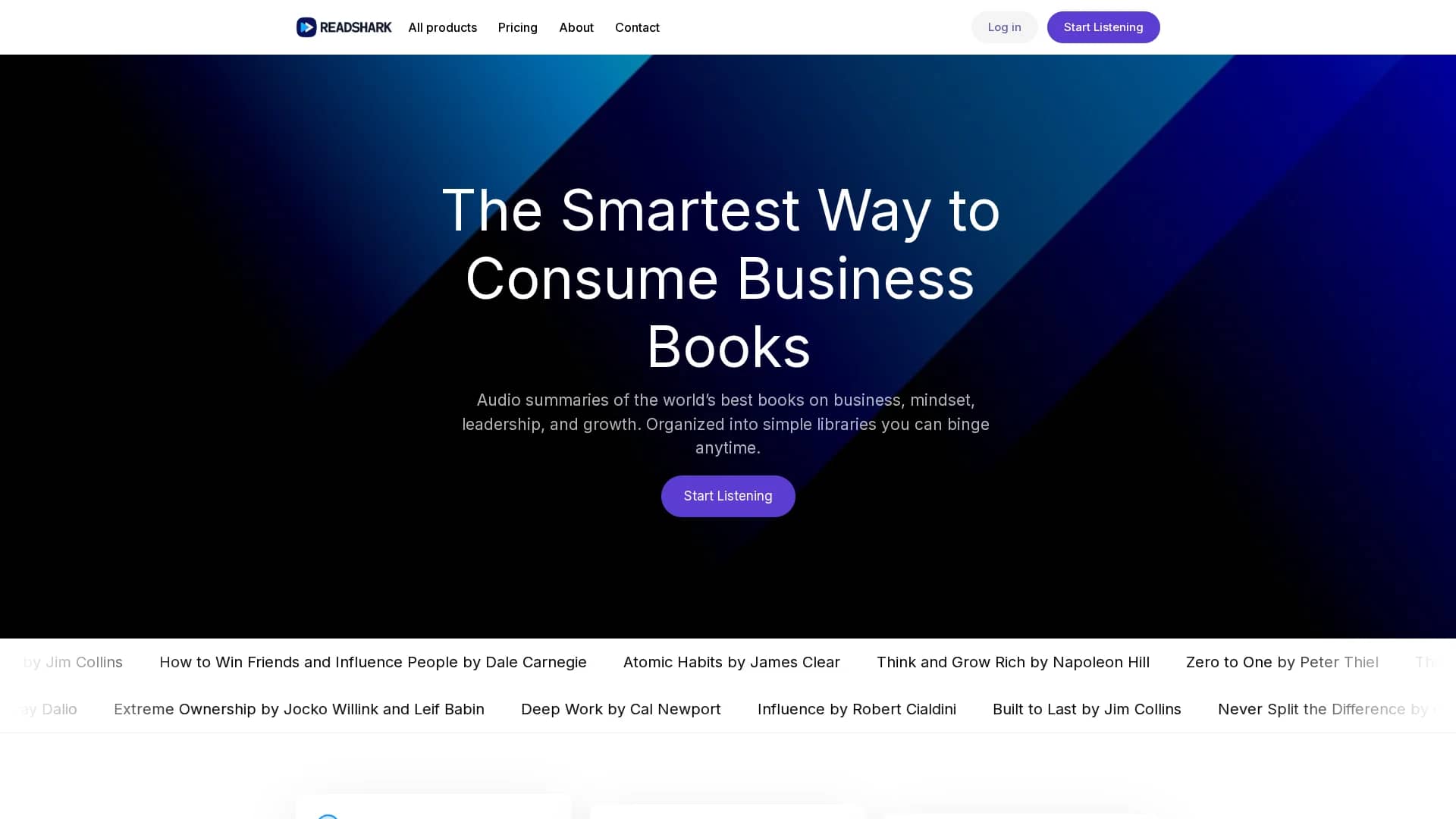 readshark homepage