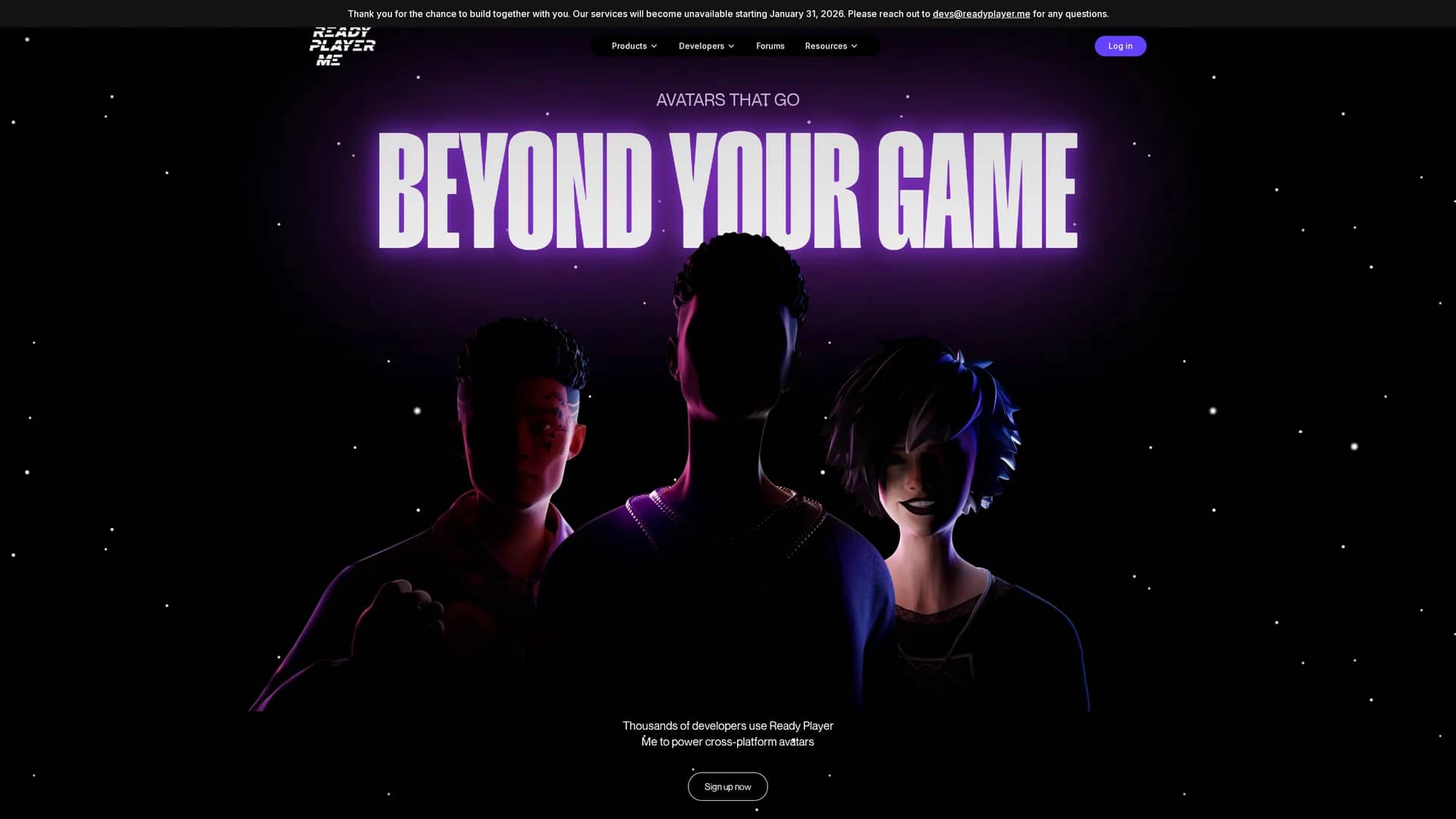 ready-player-me homepage