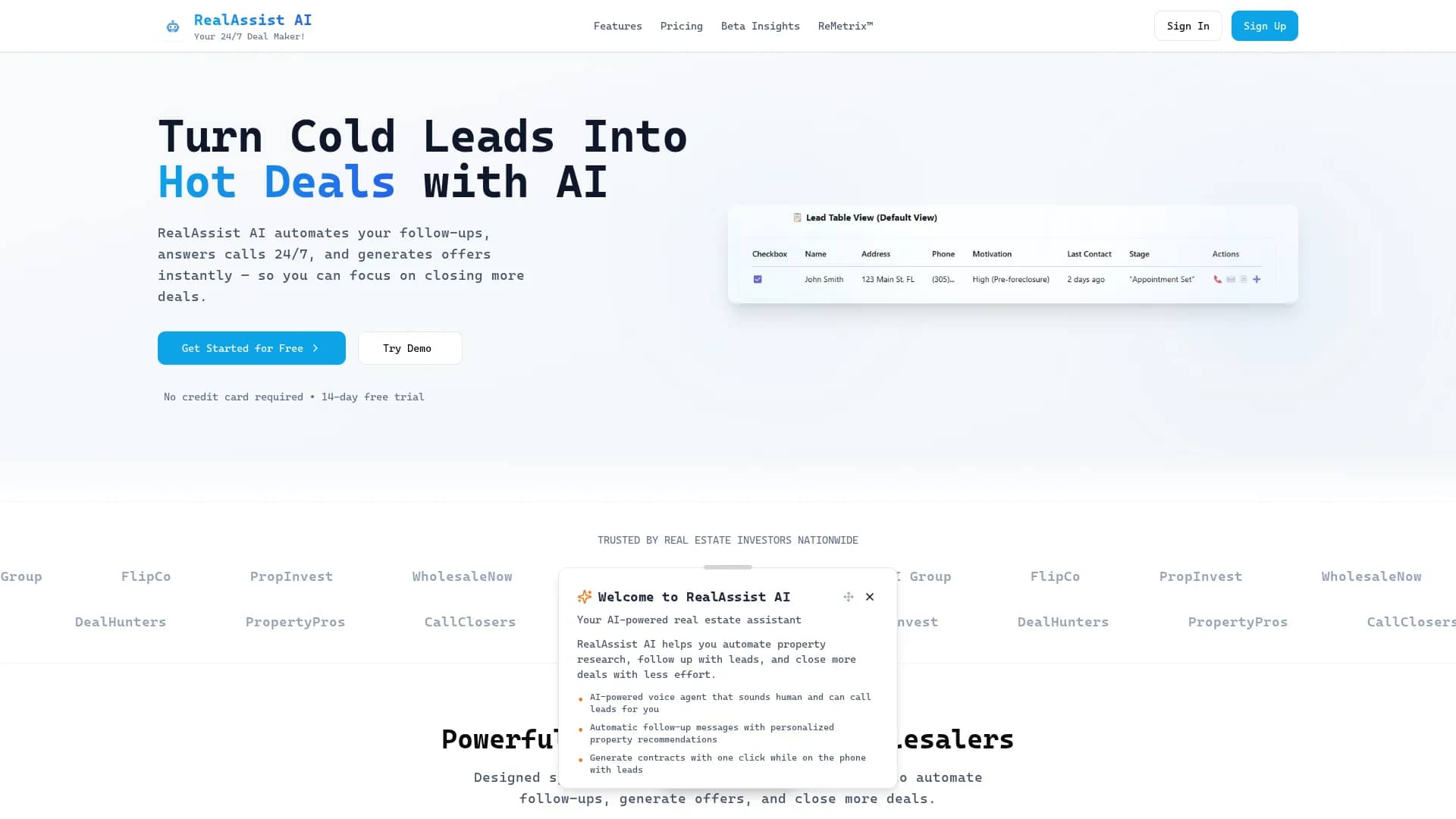 realassist homepage