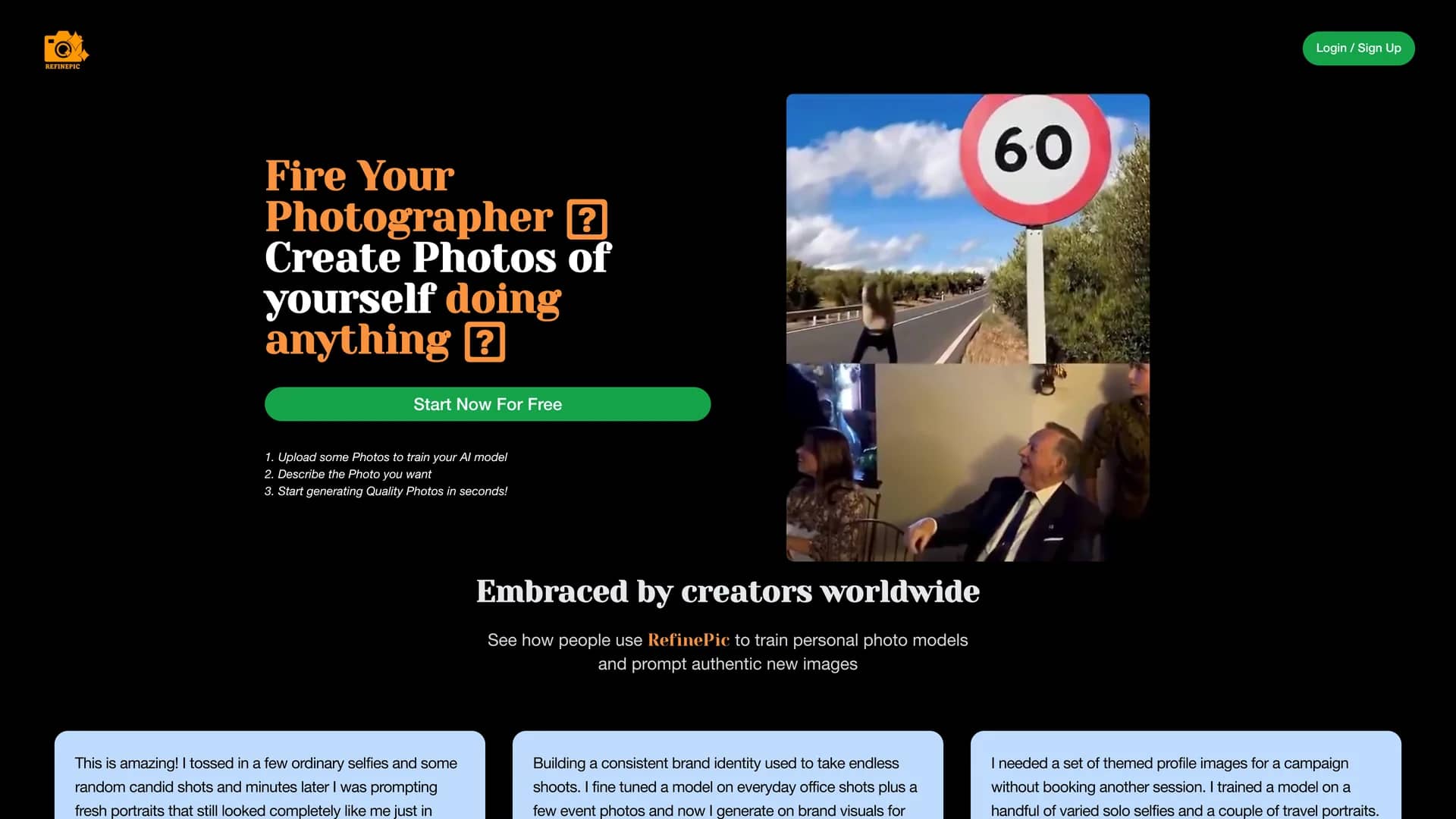 refinepic-com homepage