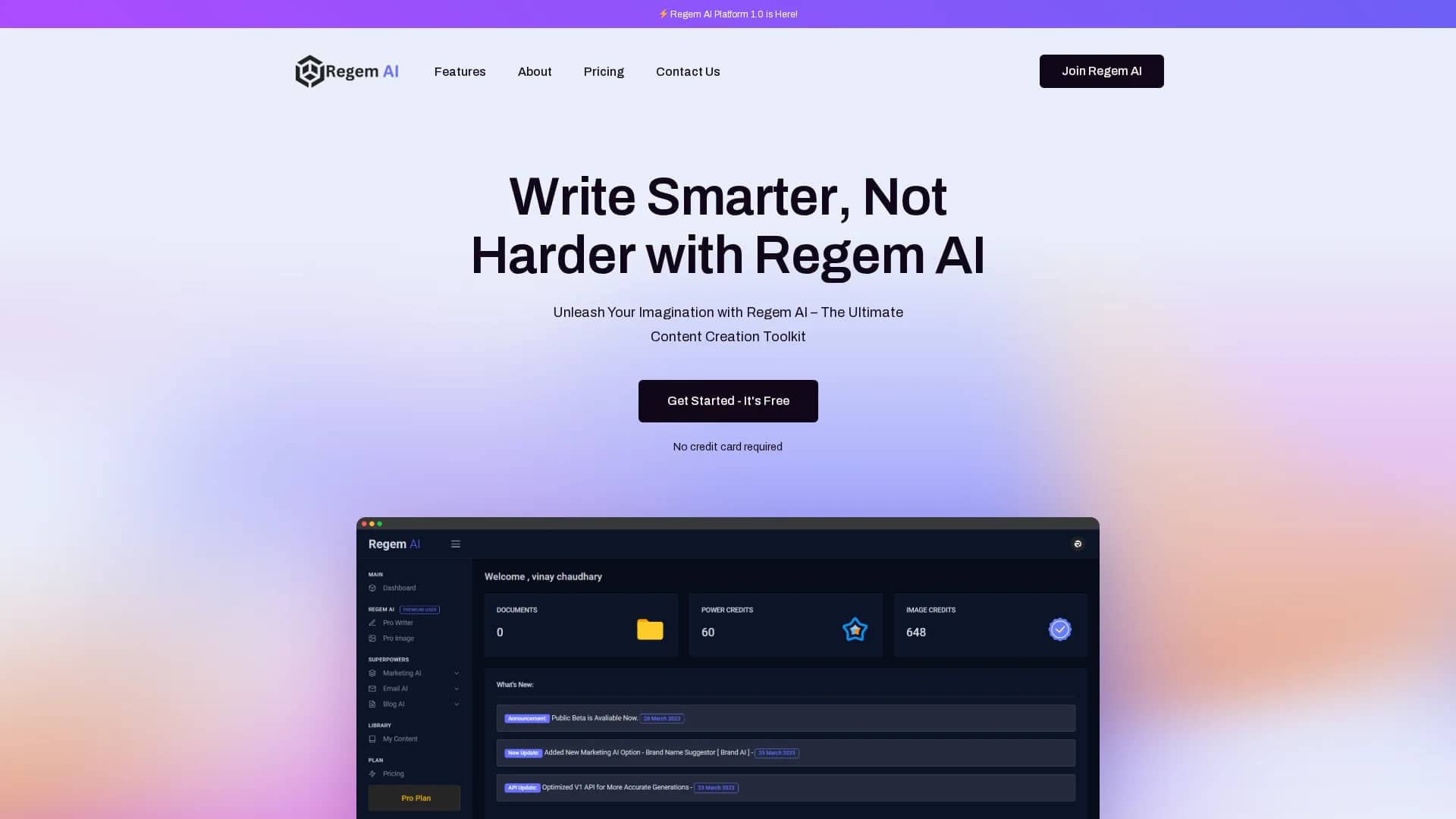 regem-ai-platform homepage